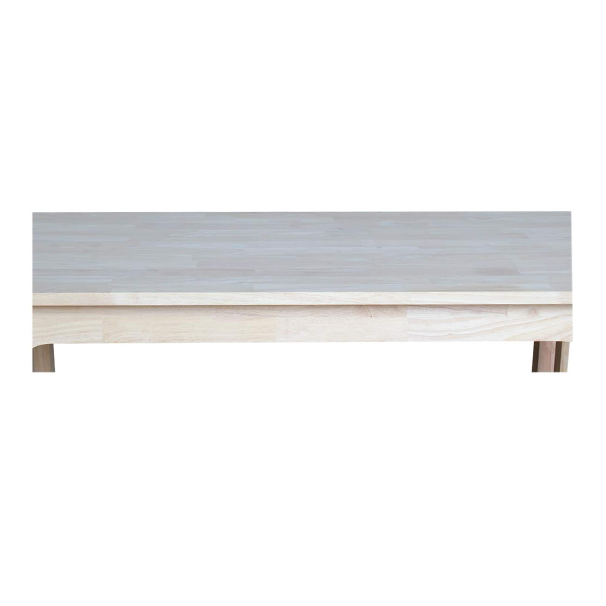 Unfinished Parawood Mission Counter Height Dining Table