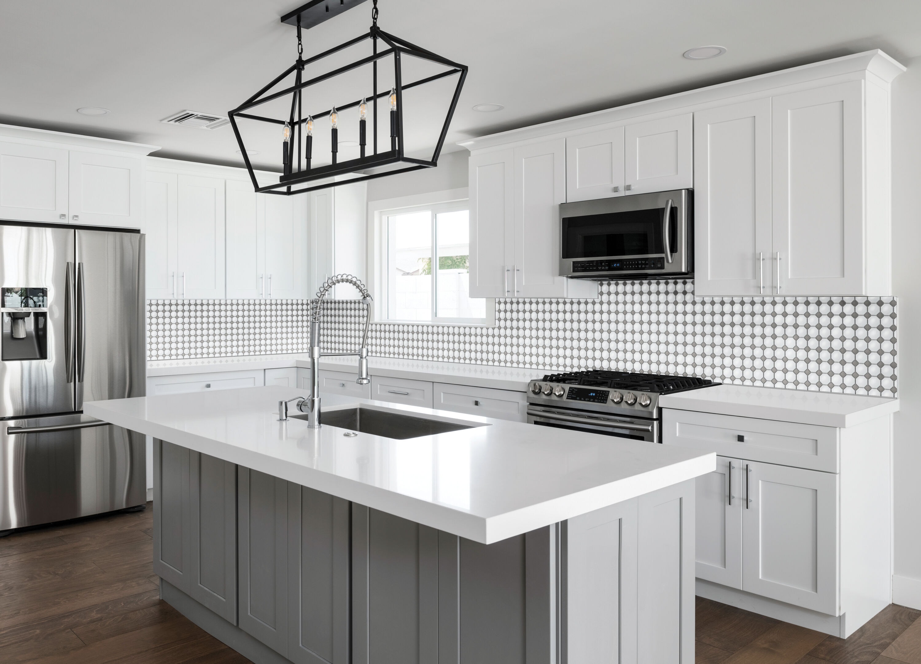 Satori Hudson Brilliant White and Gray 12-in x 12-in Matte Porcelain Mosaic Floor and Wall Tile (0.91-sq. ft/ Piece)