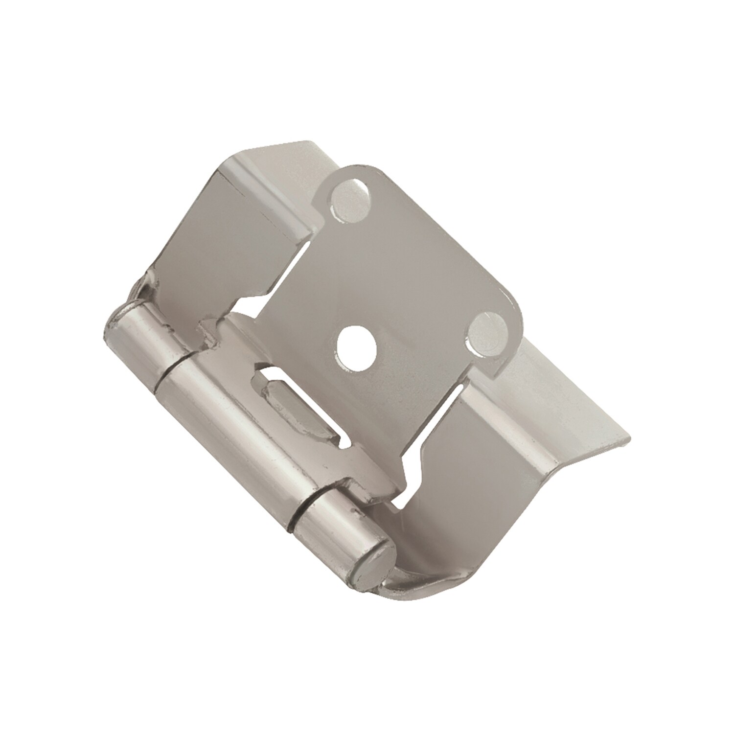 Satin Nickel Semi-Concealed Full Wrap Cabinet Hinges 20-Pack