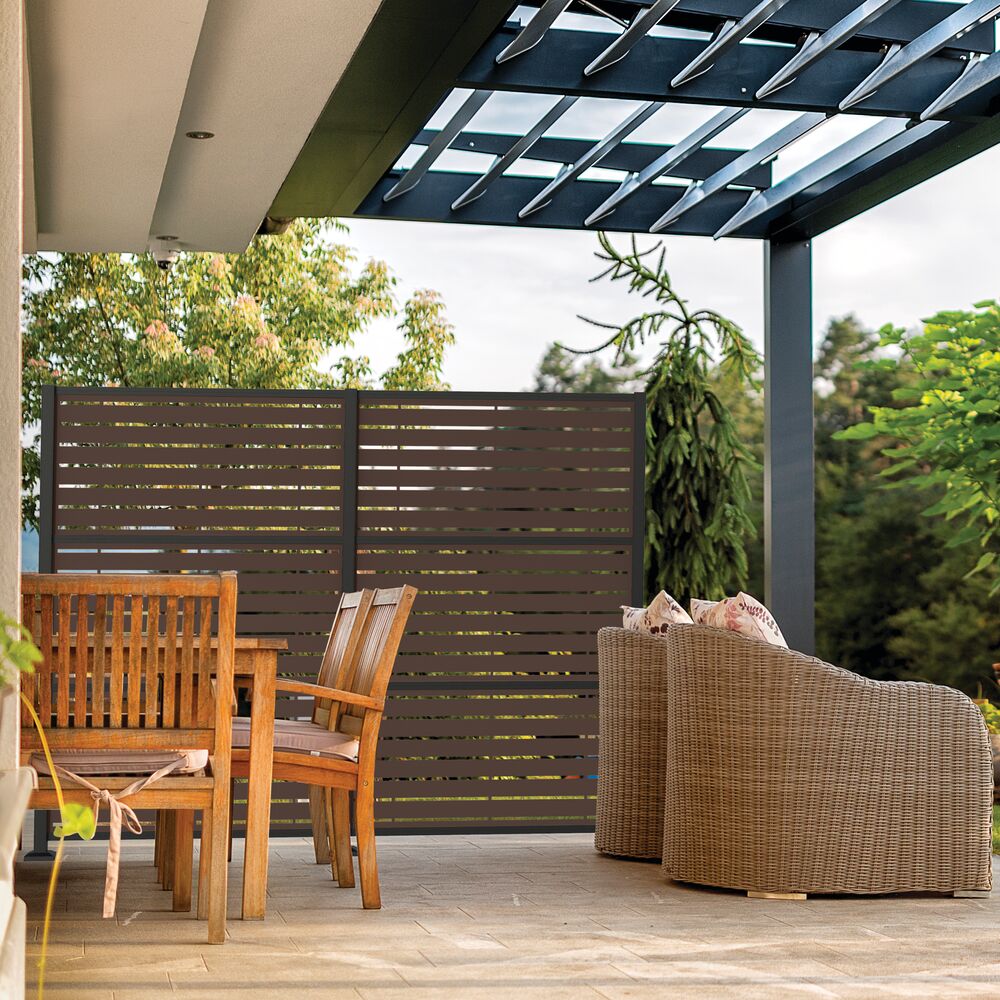 Freedom 48-in x 2-ft Umber Polypropylene Decorative Screen Panel