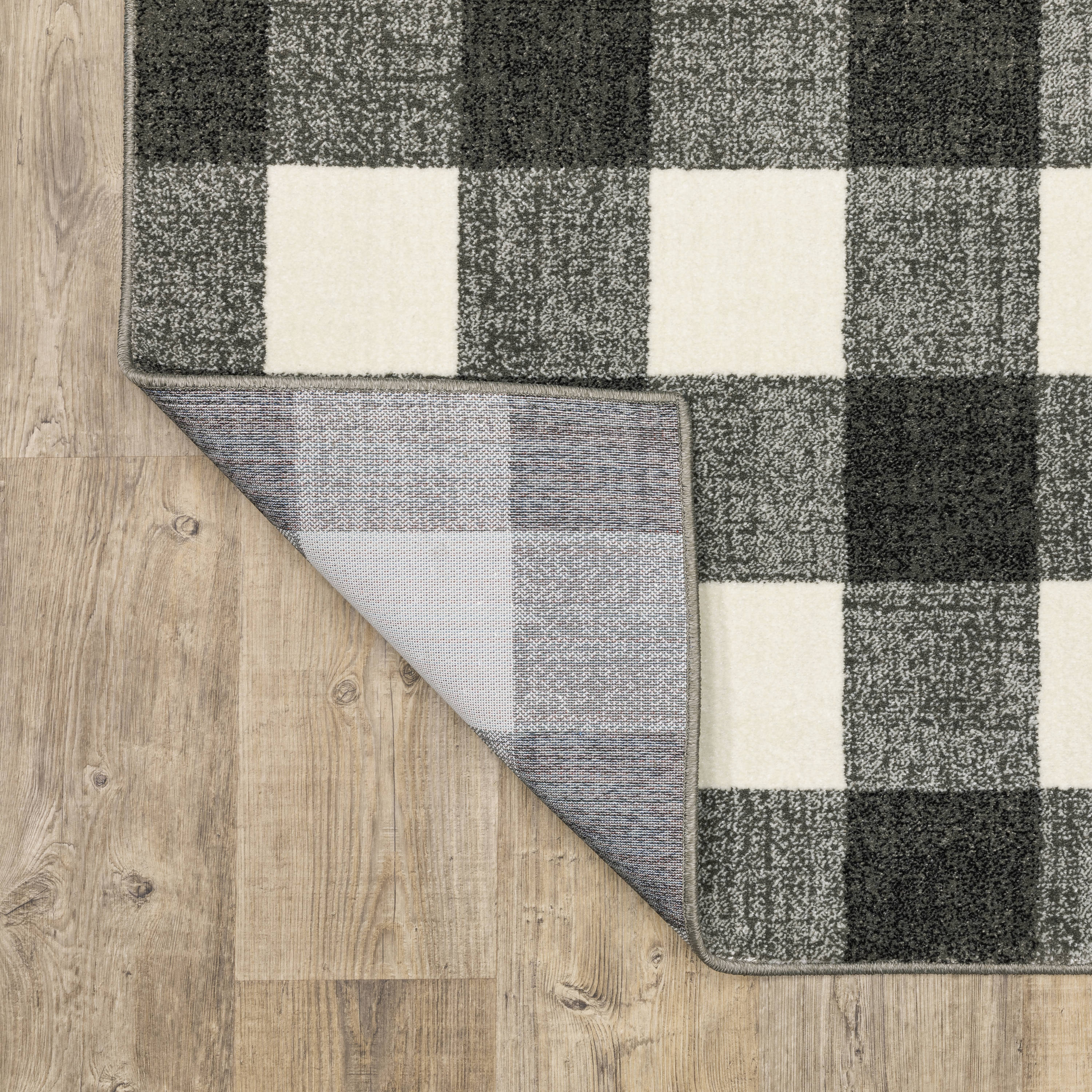 allen + roth Carved Block 8 x 11 Neutral Indoor Geometric Area Rug in the  Rugs department at