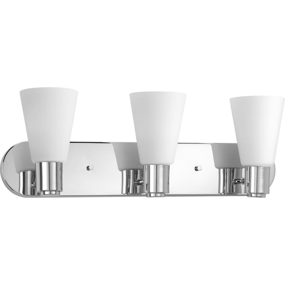 Progress Lighting P2156-15 Logic 3 -Light Polished Chrome Modern/contemporary Vanity light