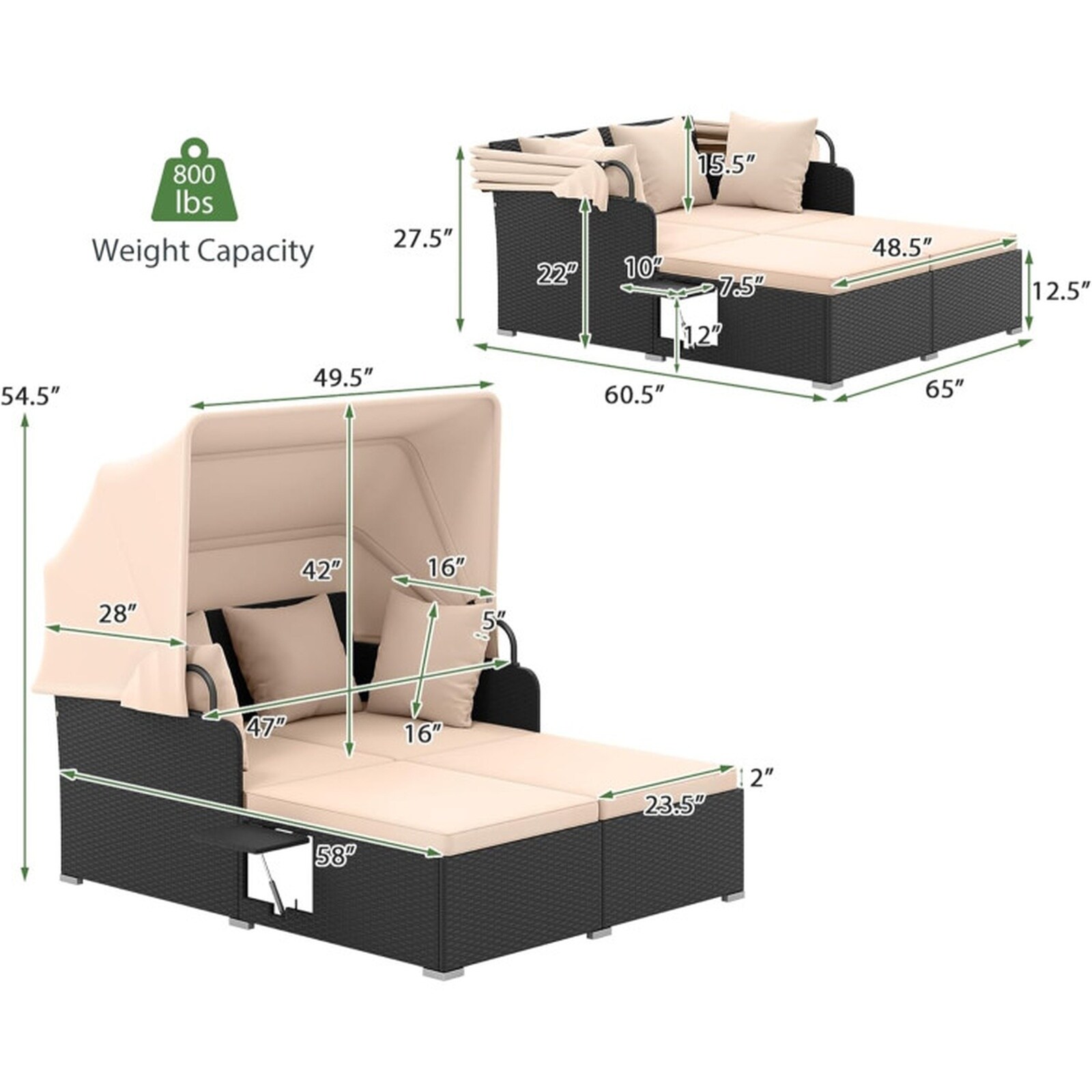 SUGIFT LW102SUGHY1419 Patio-Sofas-Daybeds - View #3