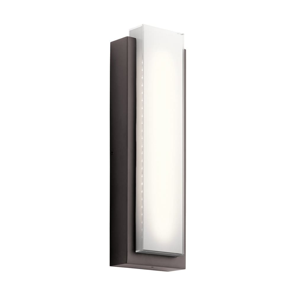 Kichler 49558AZLED Dahlia 25.25-in H Bronze Hardwired Integrated LED Outdoor Wall Light
