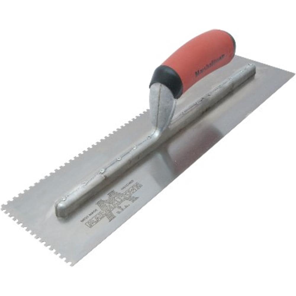 Marshalltown 640SD 1/8-in x 1/8-in x 1/8-in Ground Steel U-notch Ceramic Floor Trowel