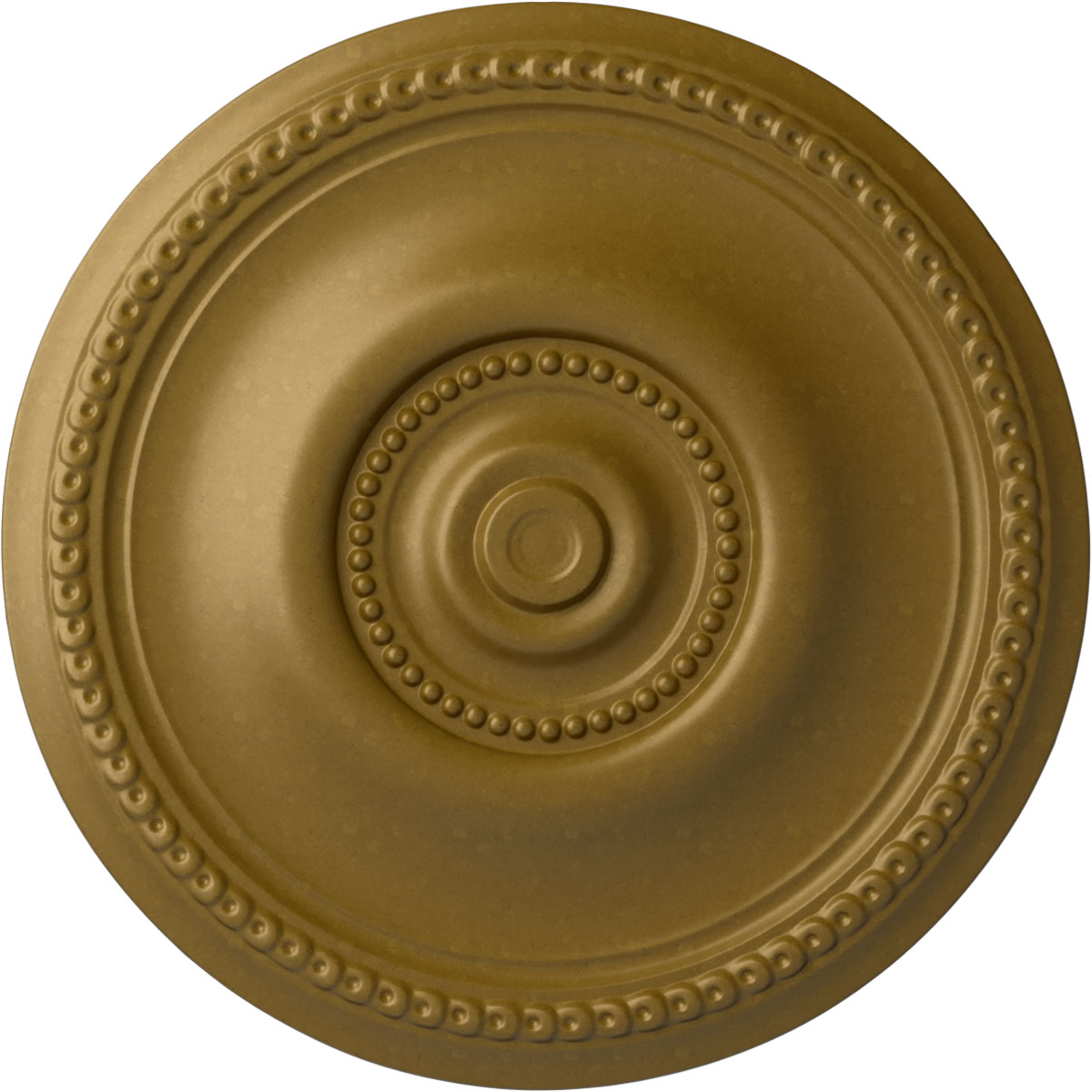 Ekena Millwork CM20BEGLS Raynor 20.625-in W x 20.625-in L Painted Gold Polyurethane Whole Ceiling Medallion