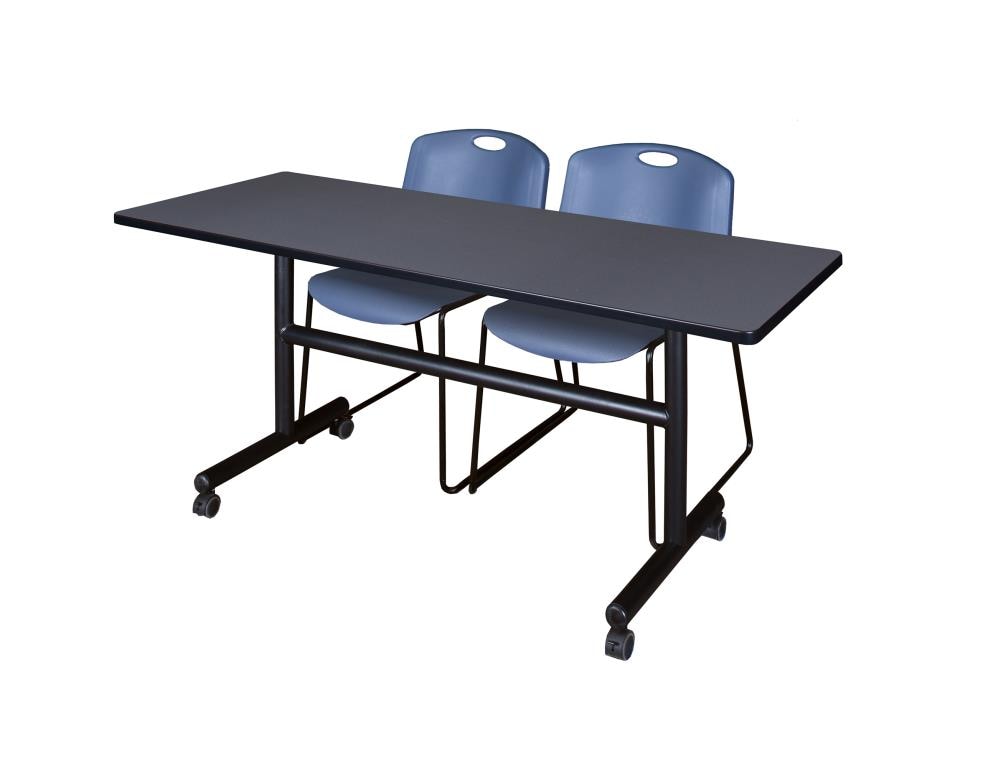 Regency MKFT6024GY44BE Training Gray 4-Person Training Table (60-in W x 29-in H)