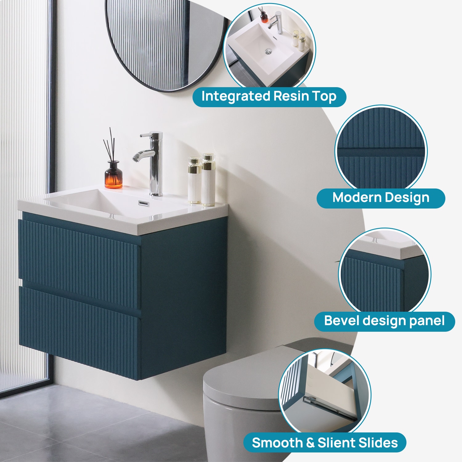 WONLINE USBR6071 Bath-Vanity-Combo - View #6