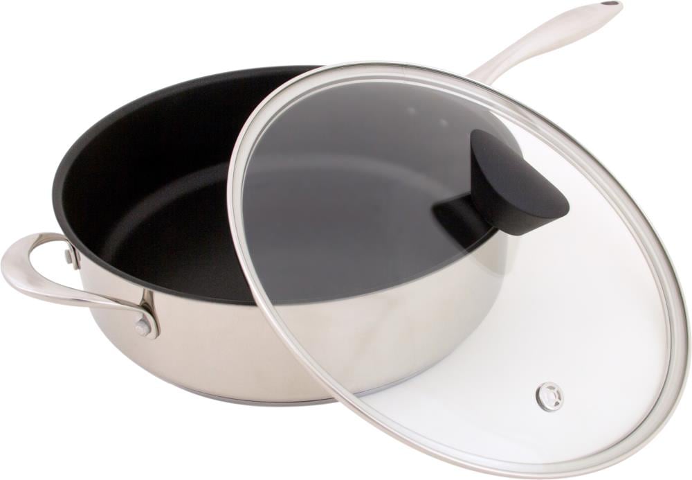  10 Stainless Steel Pan by Ozeri with ETERNA, a 100% PFOA and  APEO-Free Non-Stick Coating
