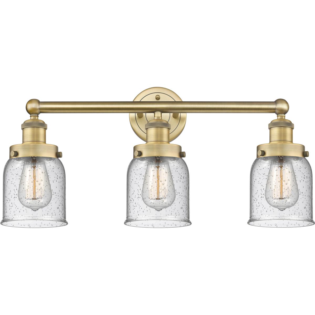 Innovations Lighting -  616-3W-BB-G54 Bell Bathroom Vanity Light Brushed Brass