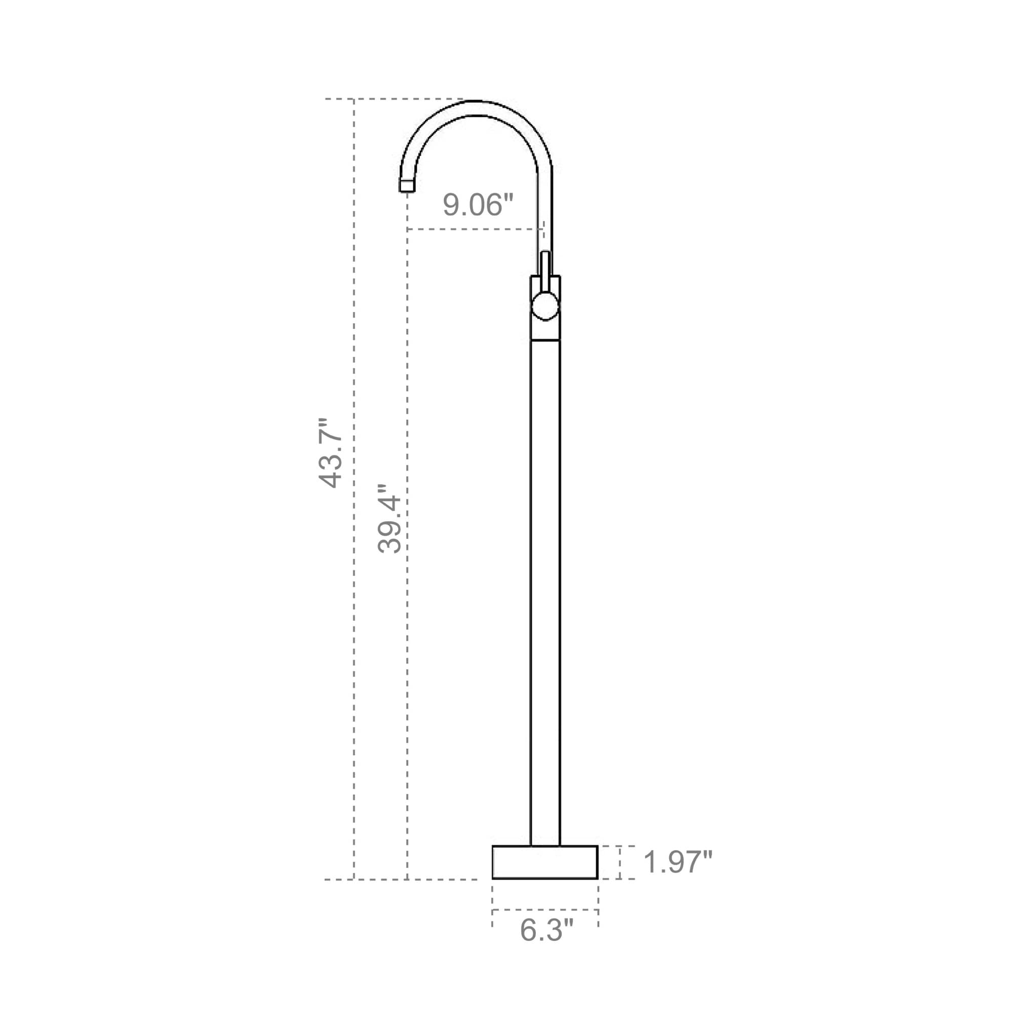 Clihome TC-241MB-BF Roman-Tub-Faucets - View #2