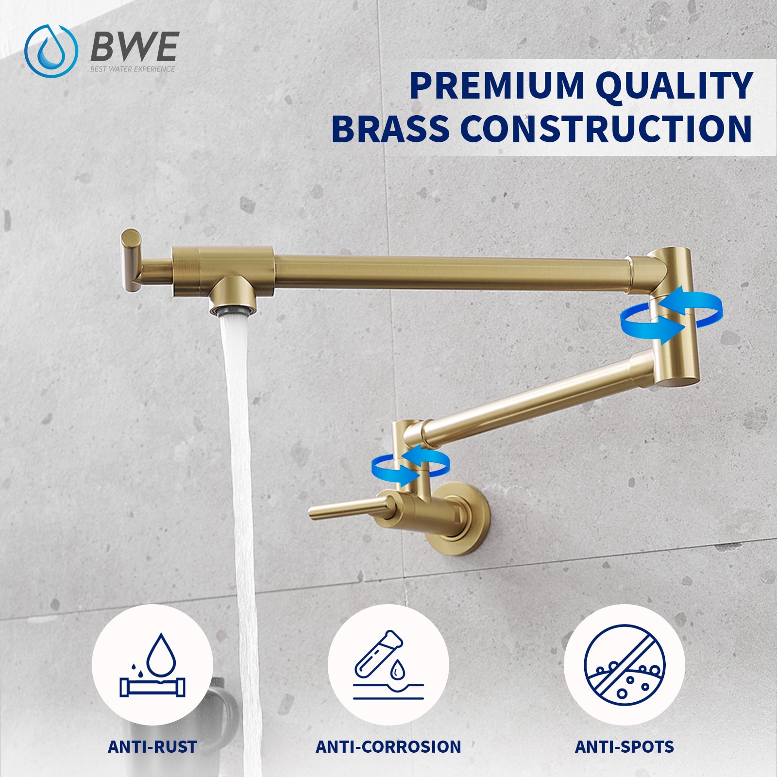 BWE A-99357-BG Kitchen-Faucets - View #2