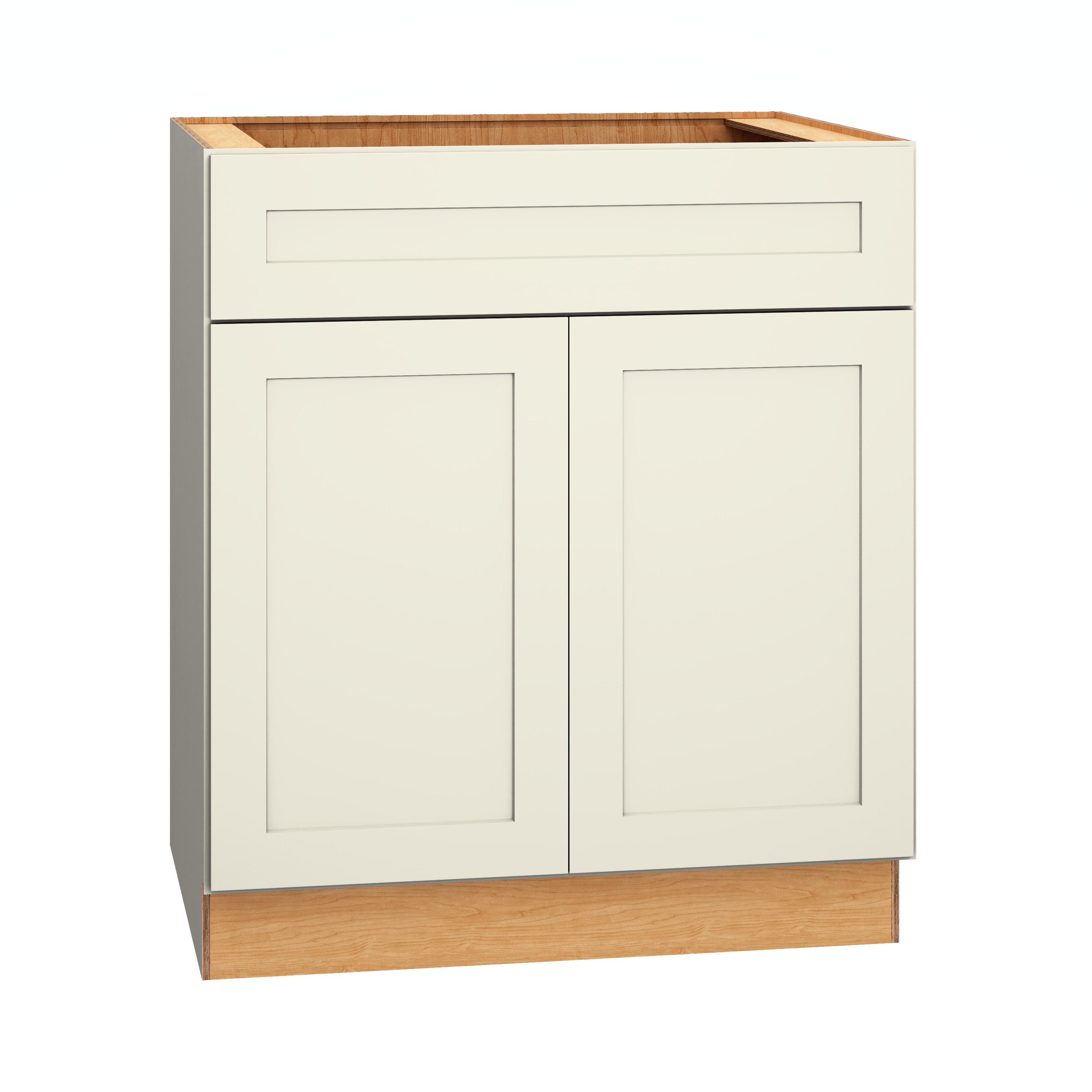 Diamond Express 61B-SB30 Jamestown 30-in W x 34.5-in H x 24-in D Steam Sink Base Fully assembled Plywood Cabinet (Recessed Panel Shaker)
