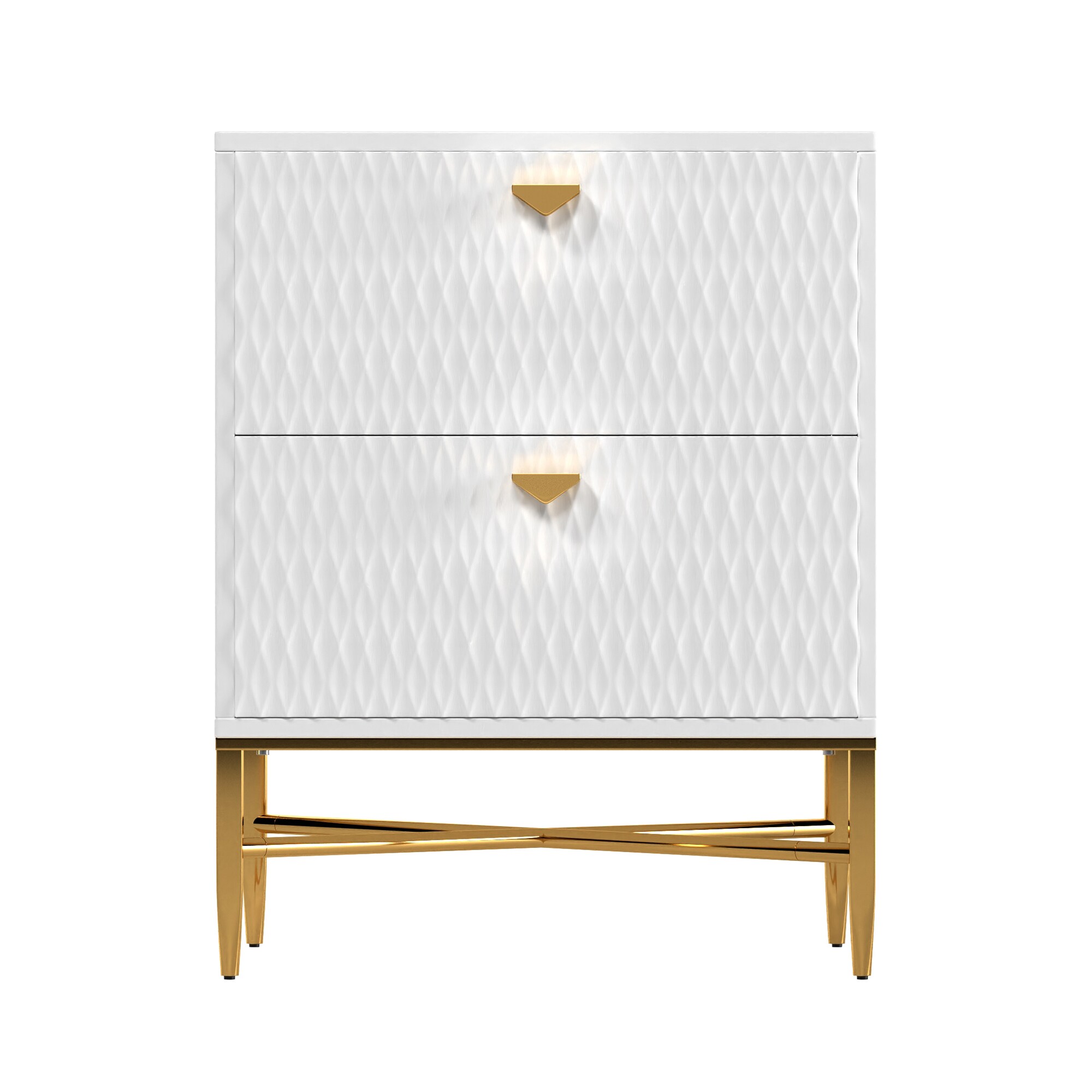 GZMR GZJH022-013WH 19.6-in W White Accent Cabinet