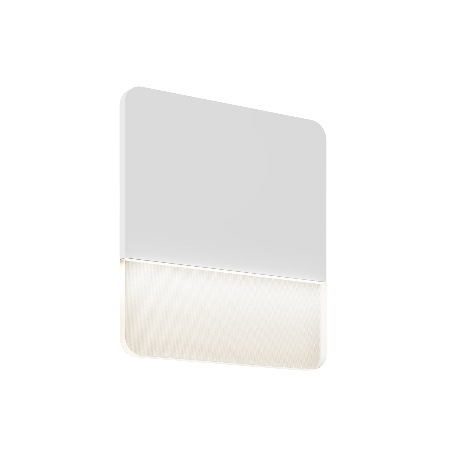 DALS Lighting SQS10-3K-WH Sqs 11-in H White Hardwired Integrated LED Outdoor Wall Light