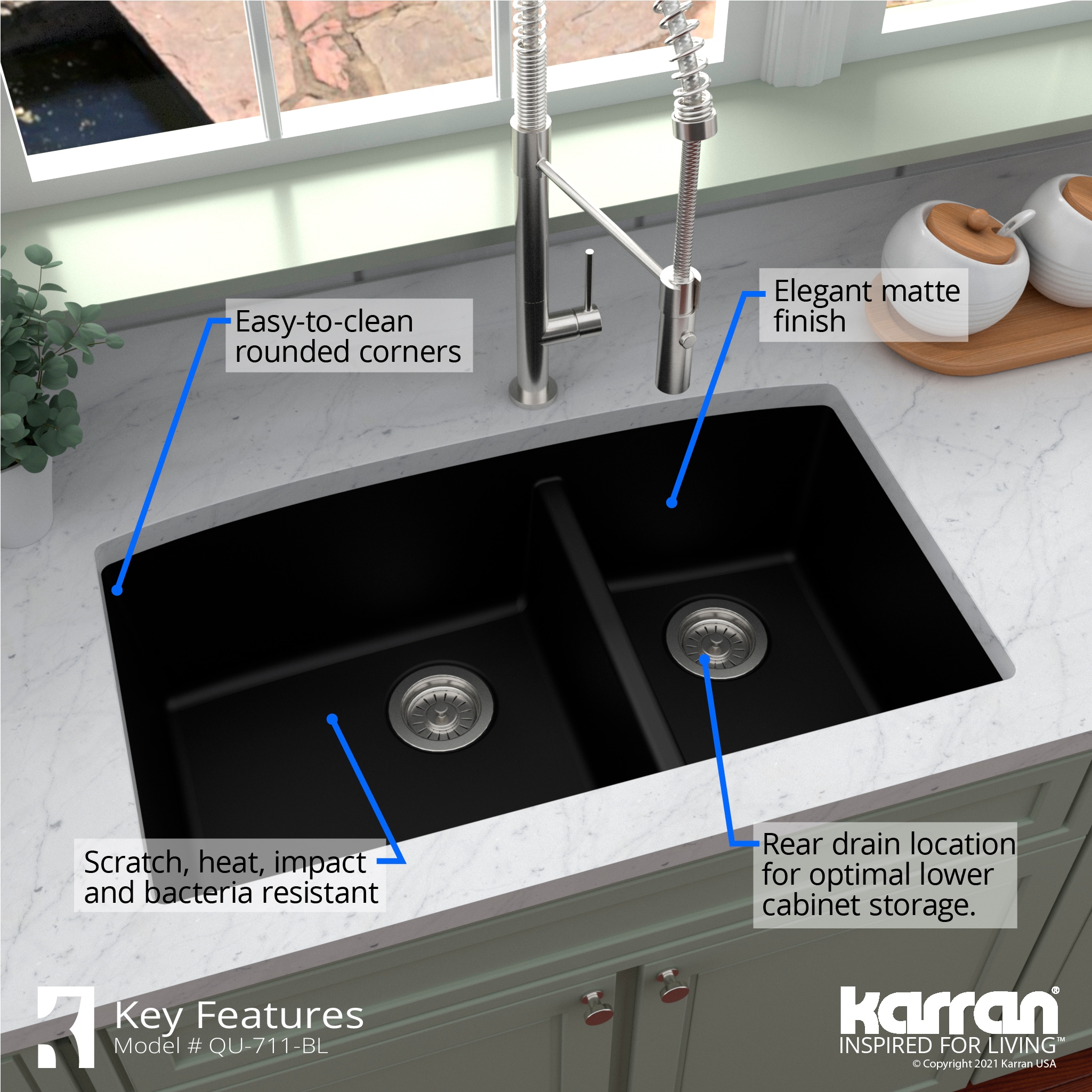 Karran QU-711-BL-PK1 Kitchen-Sinks - View #8