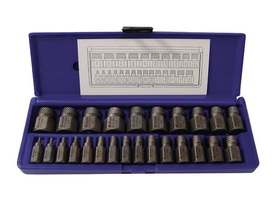 IRWIN 53227 HANSON 25-Pack High Carbon Steel 12-in Screw Extractor Set