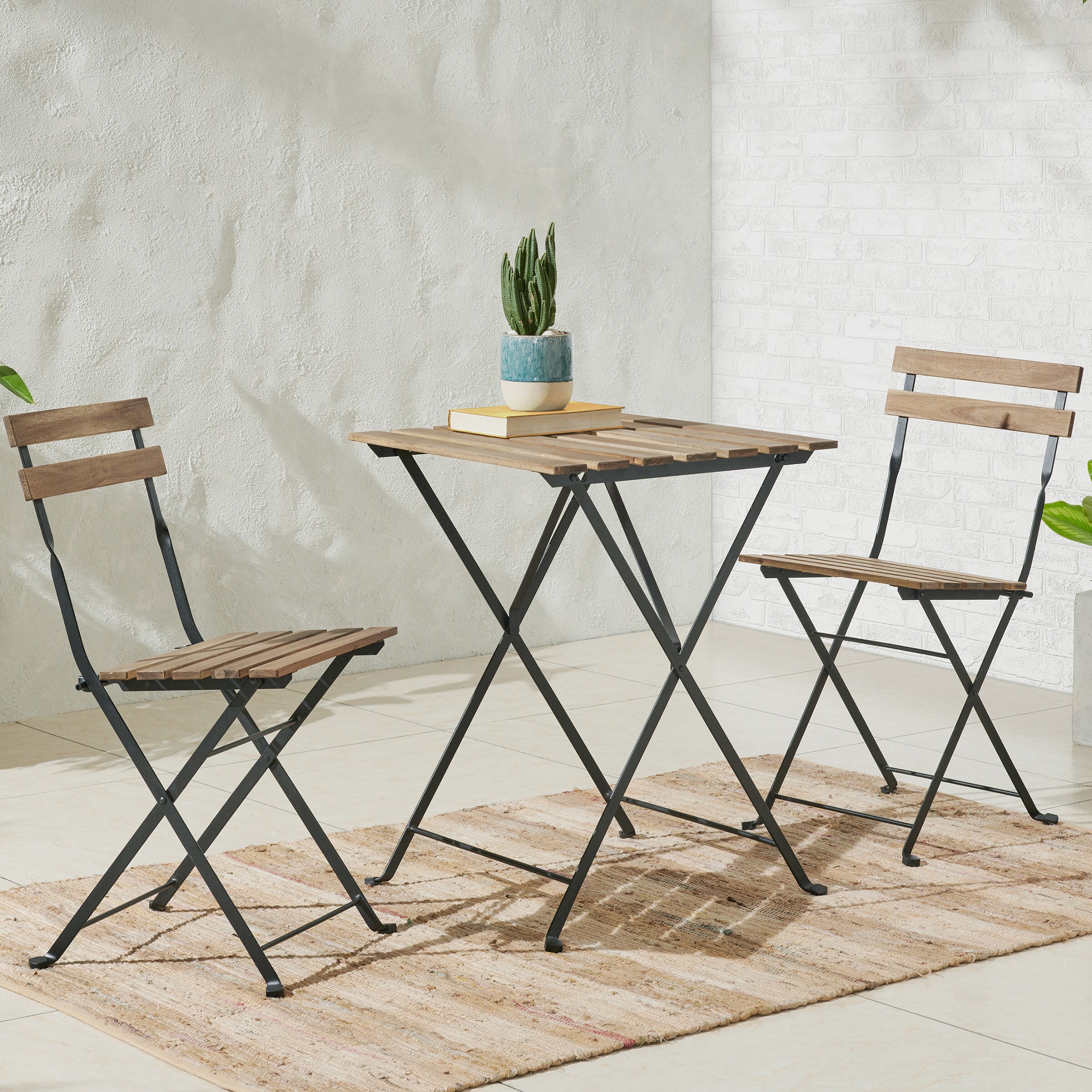 Lavish Home 80-OUTD-BISTRO-BR Folding-Furniture-Sets - View #6