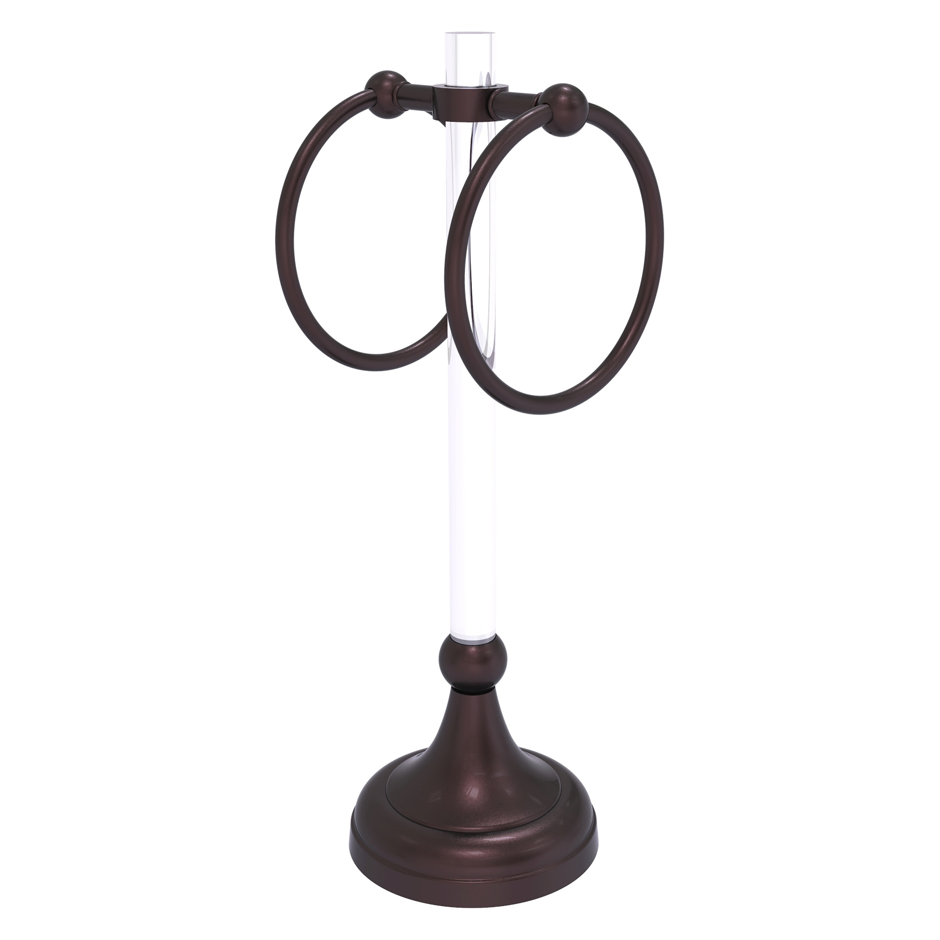 Allied Brass PG-TRS-10-ABZ Pacific Grove Antique Bronze Freestanding countertop Double Towel Ring
