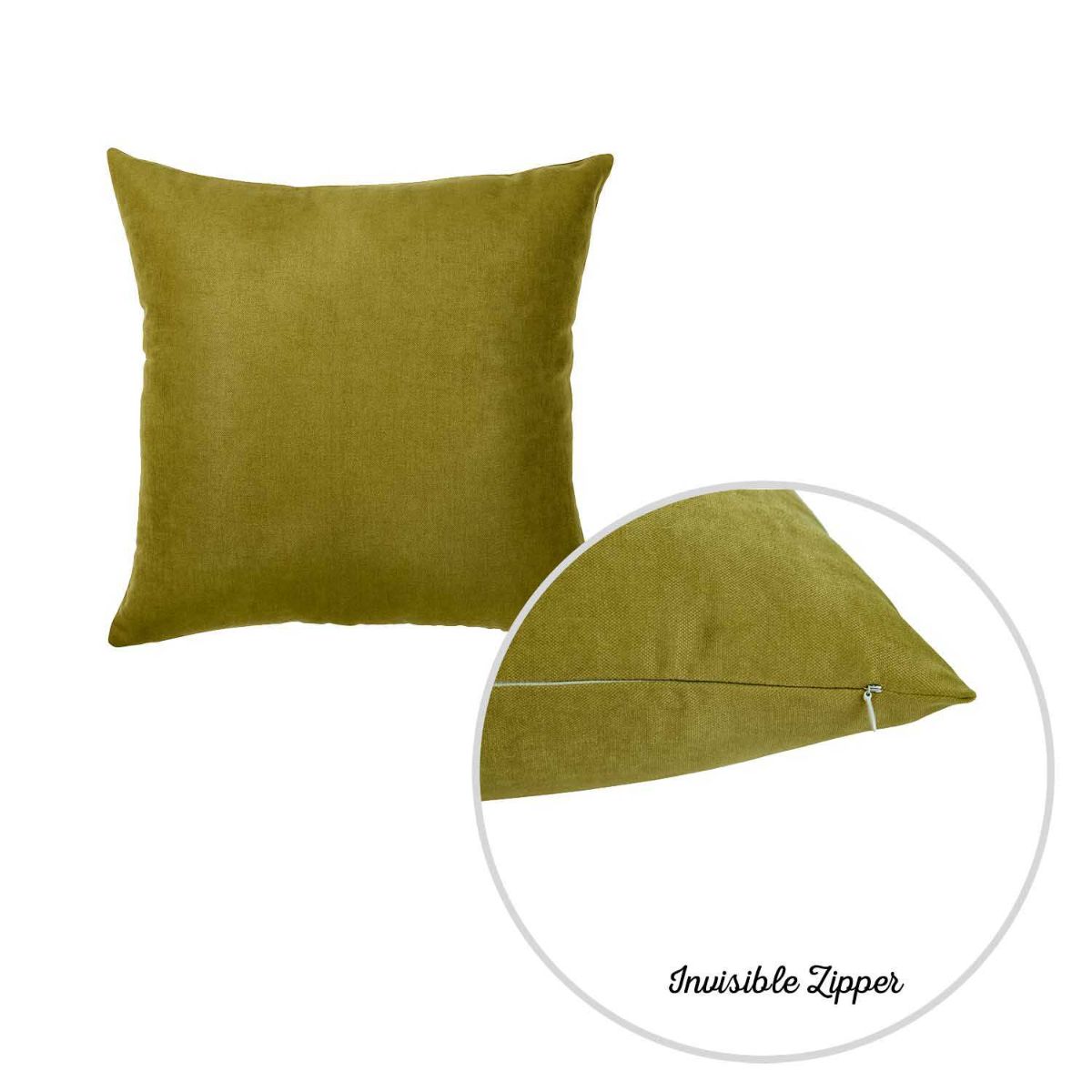 HomeRoots 355567 Josephine 2-Piece 20-in x 20-in Green Indoor Decorative Cover