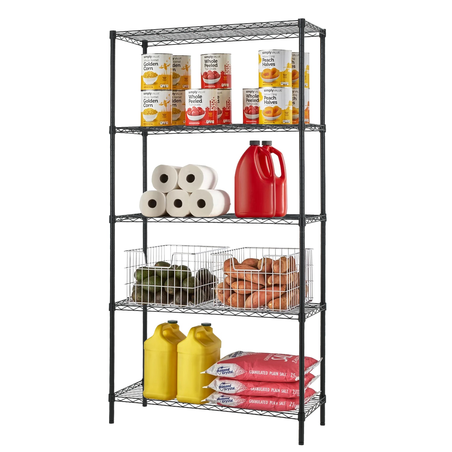 Ribbon Storage Organizers Rack Craft Ribbon Organizer Holder  Rack, 4 Tier Metal Wrapping Ribbon Display Stand with Removable Rod, Modern  Tabletop Storage Racks for Commercial (Color : Black, Size