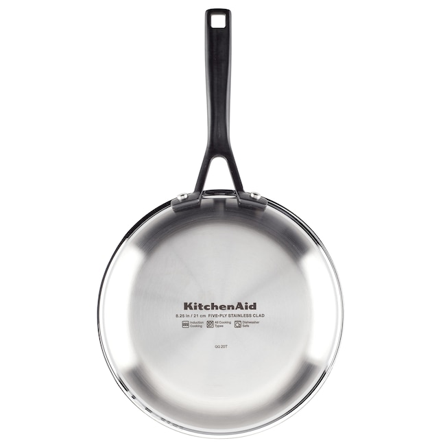KitchenAid 5-Ply Clad Cookware Set 10 PC 15-in Aluminum Cookware Set with  Lid(s) Included in the Cooking Pans & Skillets department at
