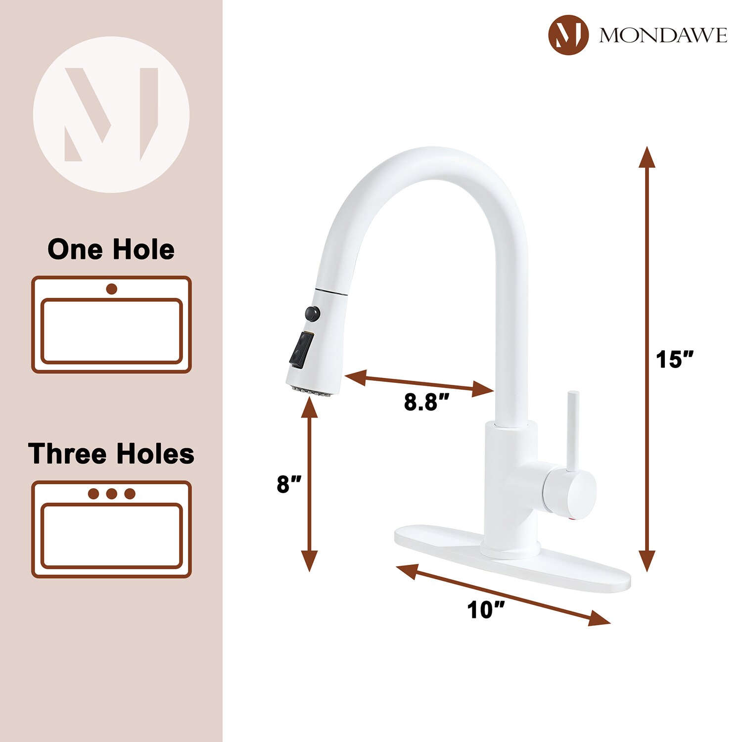 Mondawe OR-2806WF-DG Kitchen-Faucets - View #8