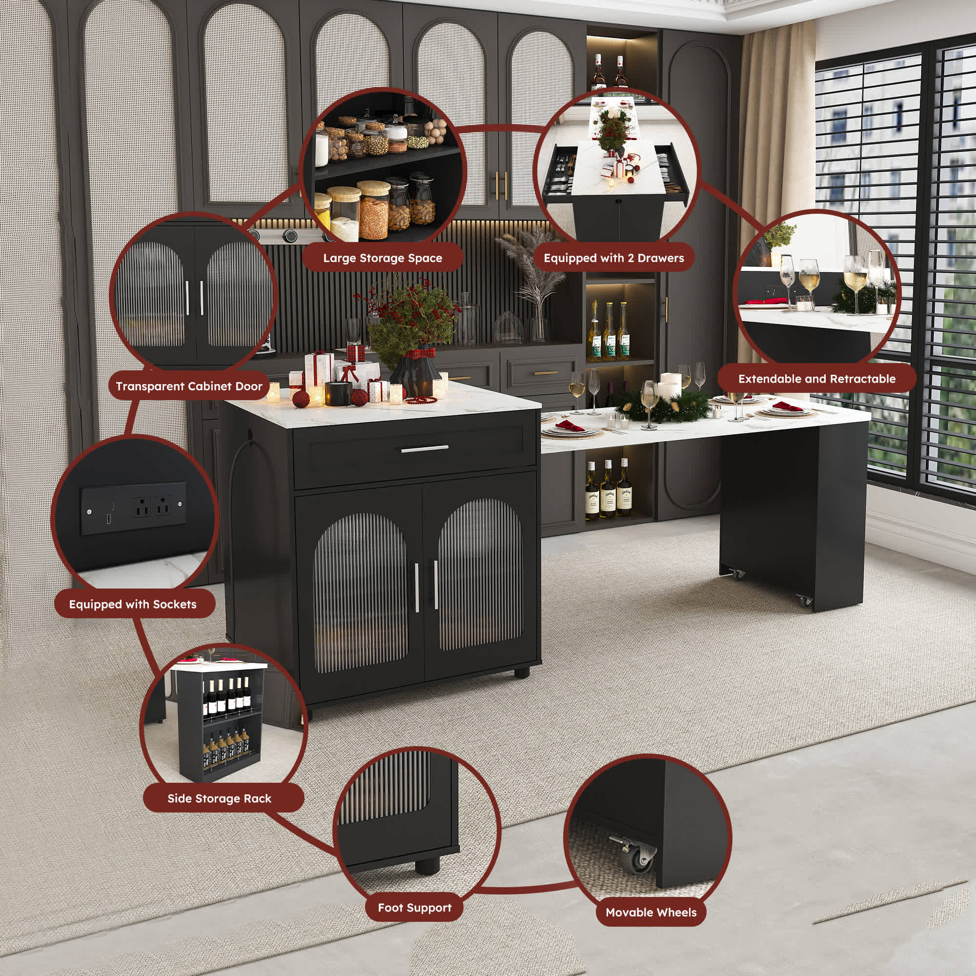 Vynxaria LEXY1913-DJCF-CZ008 Dining-Tables - View #12