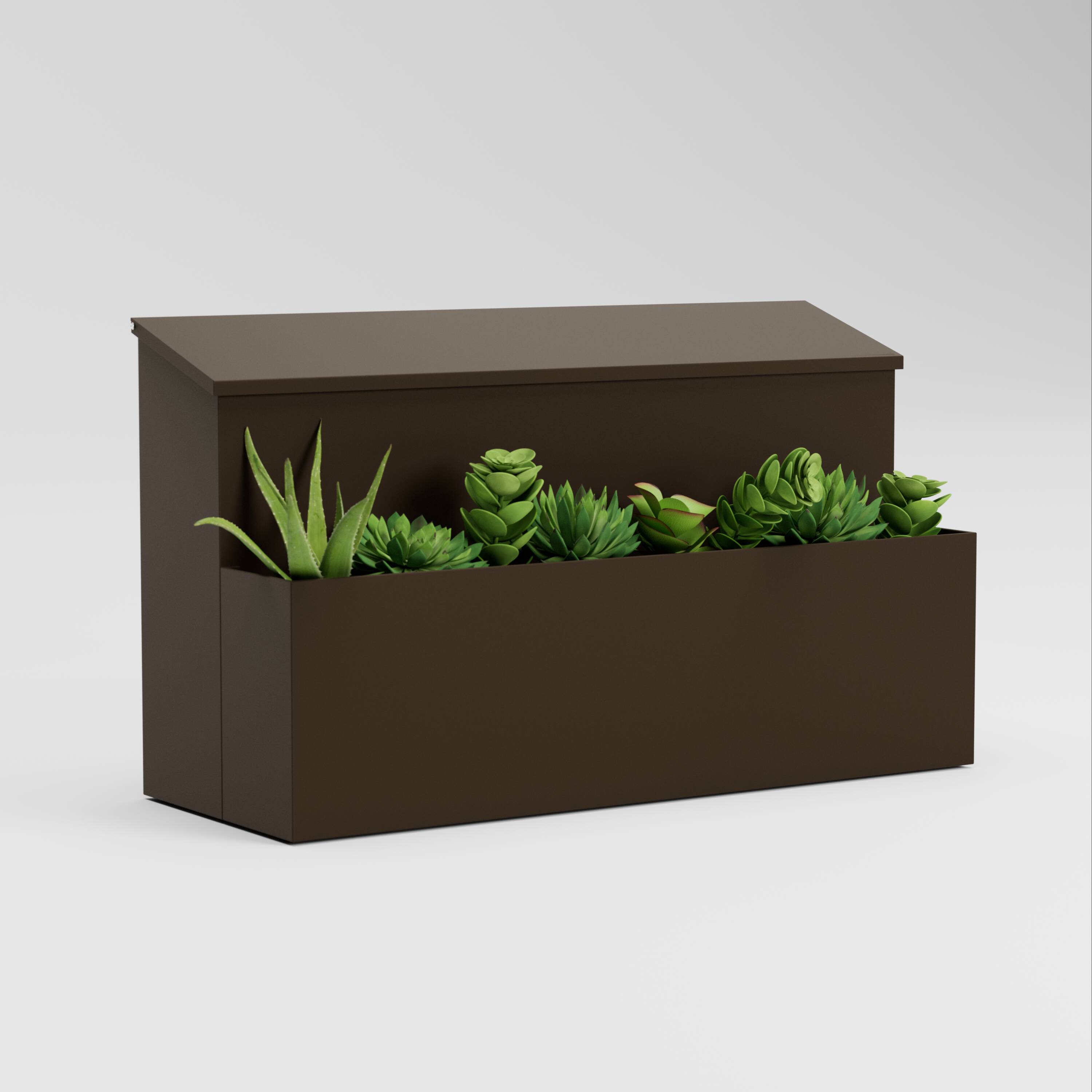 Post & Porch GARDEN-BROWN mailboxes - View #4