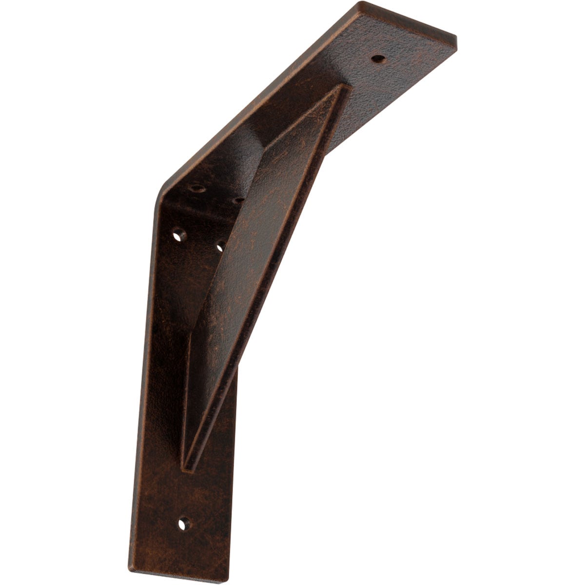 Ekena Millwork BKTM02X08X08TRACO Traditional 8-in x 2-in x 8-in Antique copper Steel Mounting bracket