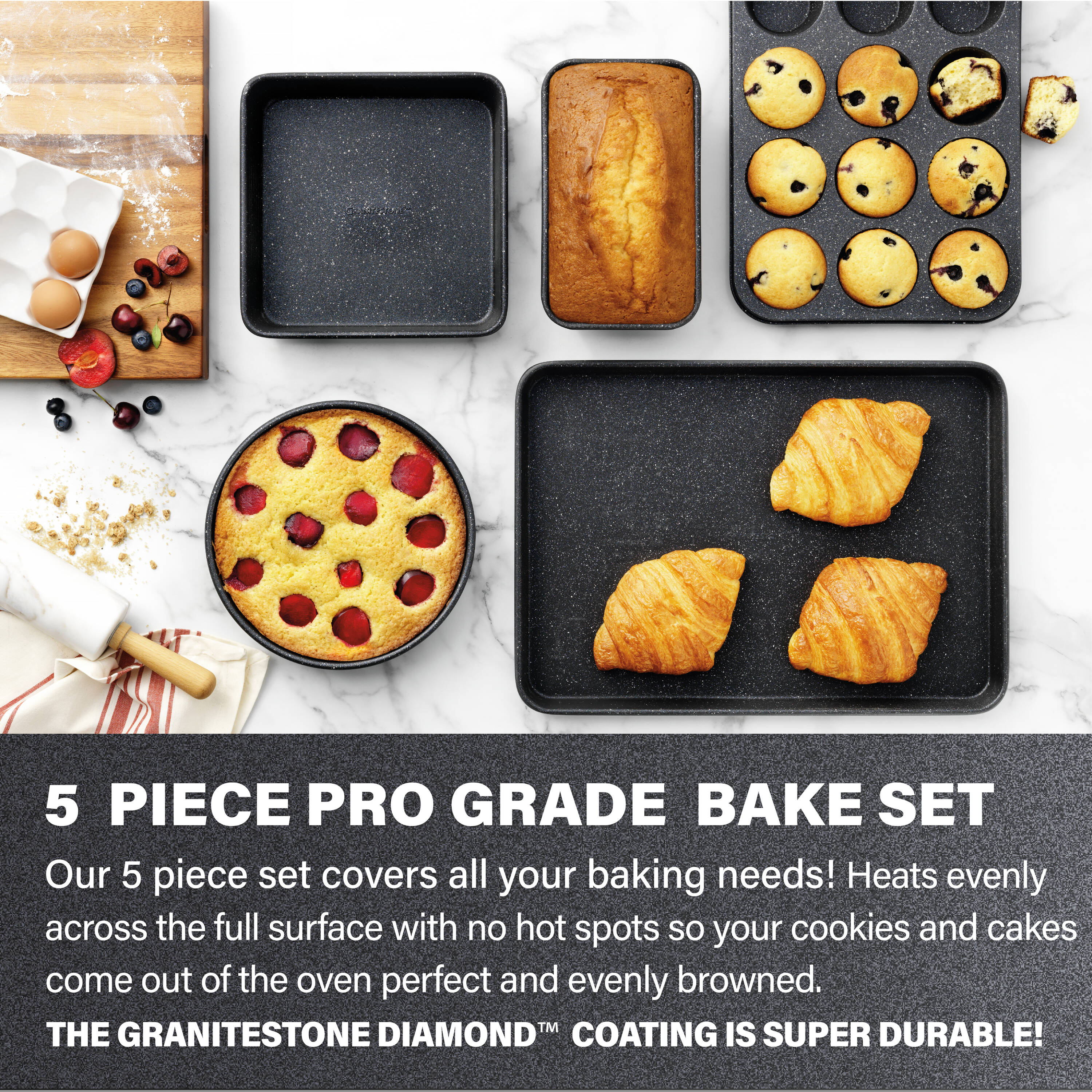 Non-Stick Pro 2 Piece Sheet Pan Set