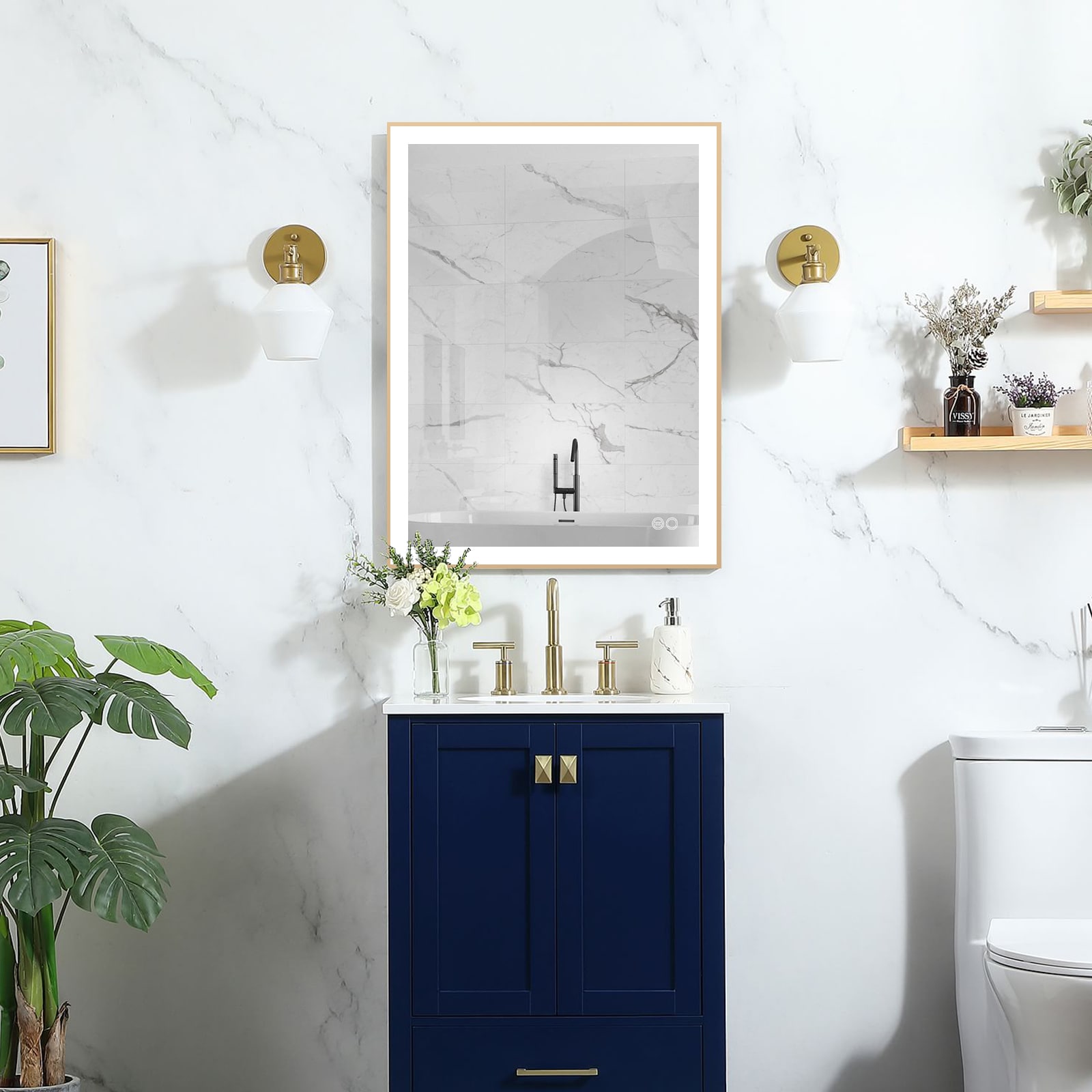 Forclover MRAL-5F2432GD Framed-Bath-Mirrors - View #13