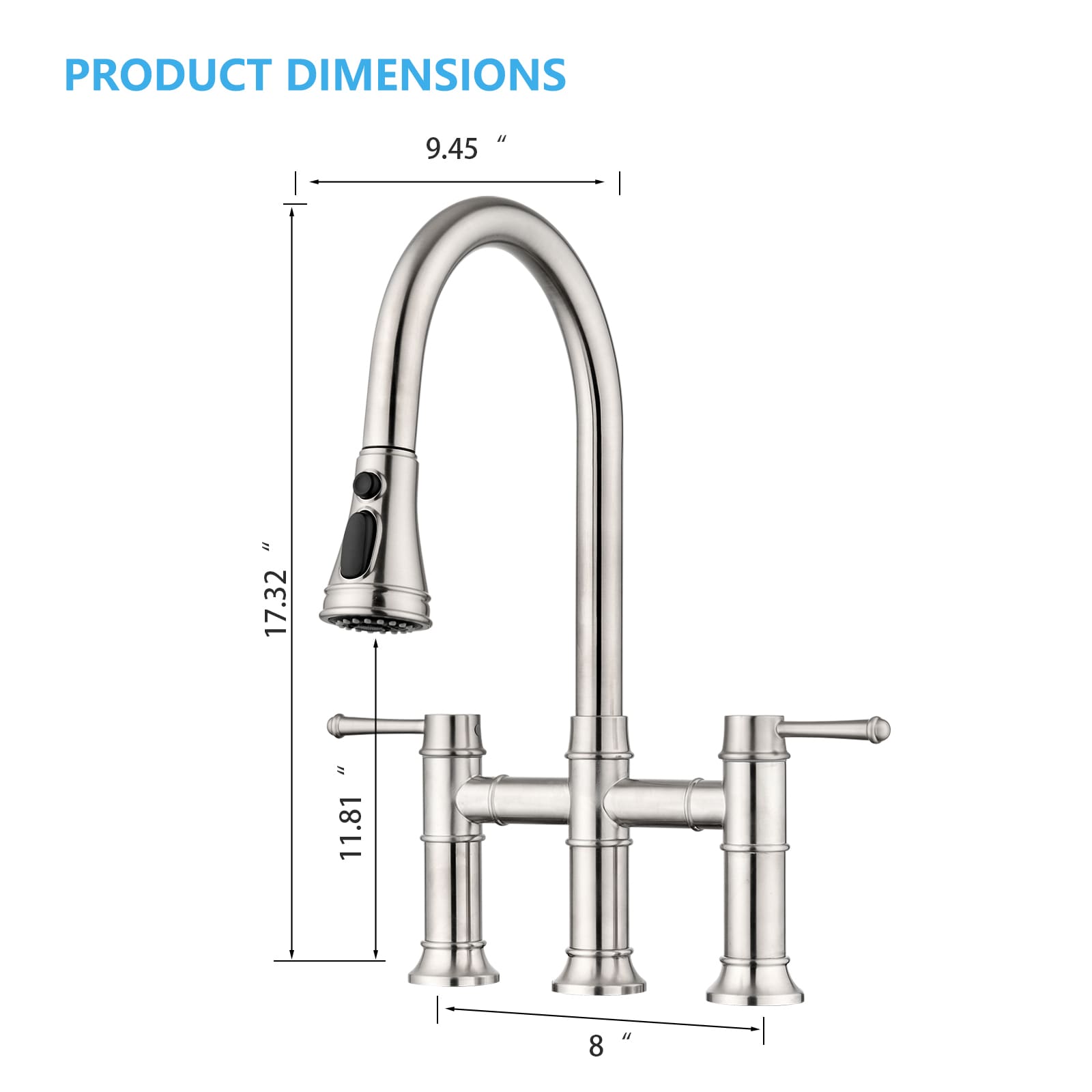 CASAINC CASA02GP17BG Kitchen-Faucets - View #3