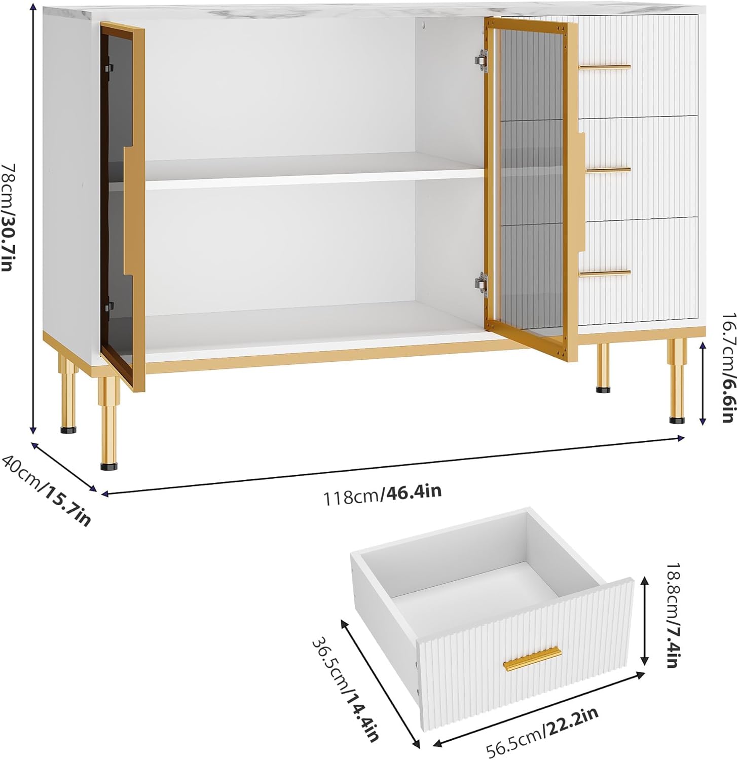 Qeetex DHZ-PHO-33KE4GQH Cabinets-Kitchen - Thumbnail View #3