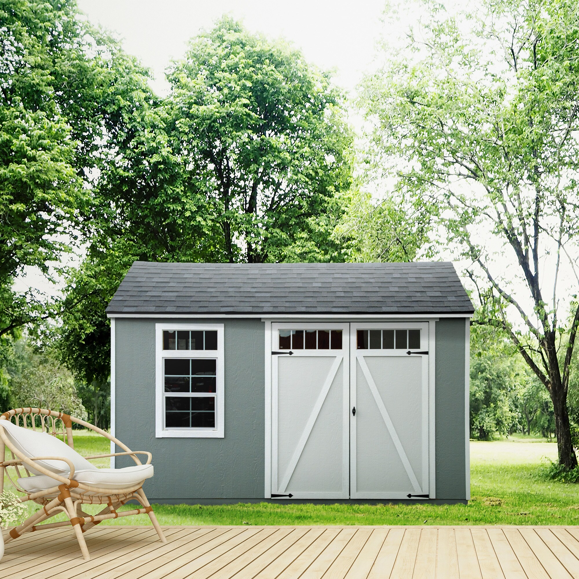 Heartland Coronado 12ft x 8ft Wood Outdoor Storage Shed with Windows