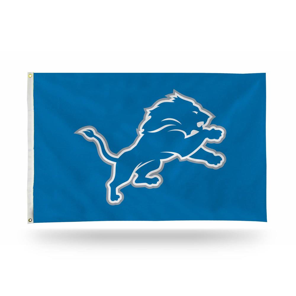 Wholesale 5 Designs 100% polyester 12x18 inches Double sided Detroit Lions  Garden Flag For Yard outside Decoration From m.