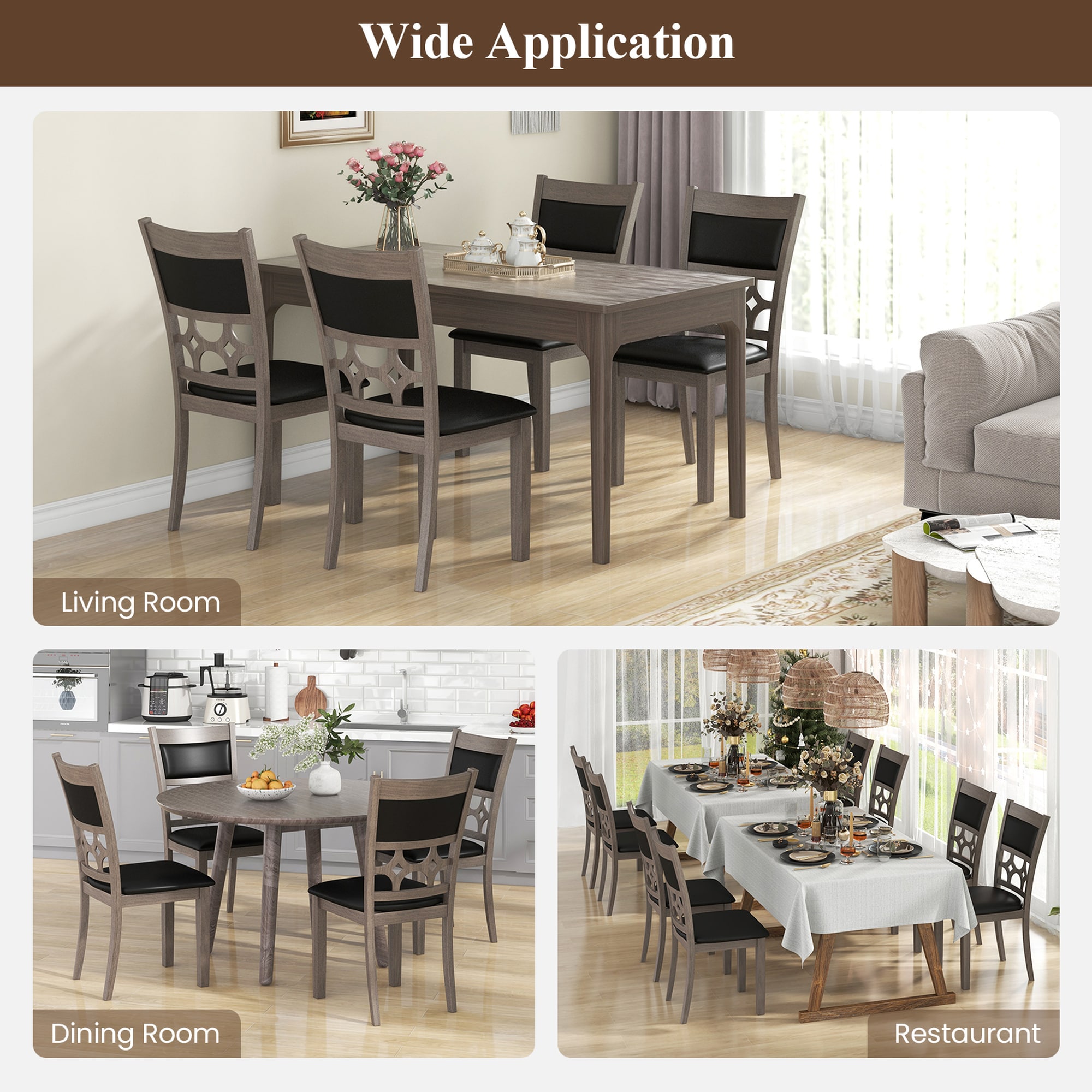 Costway HCST04596 Dining-Chairs - View #4