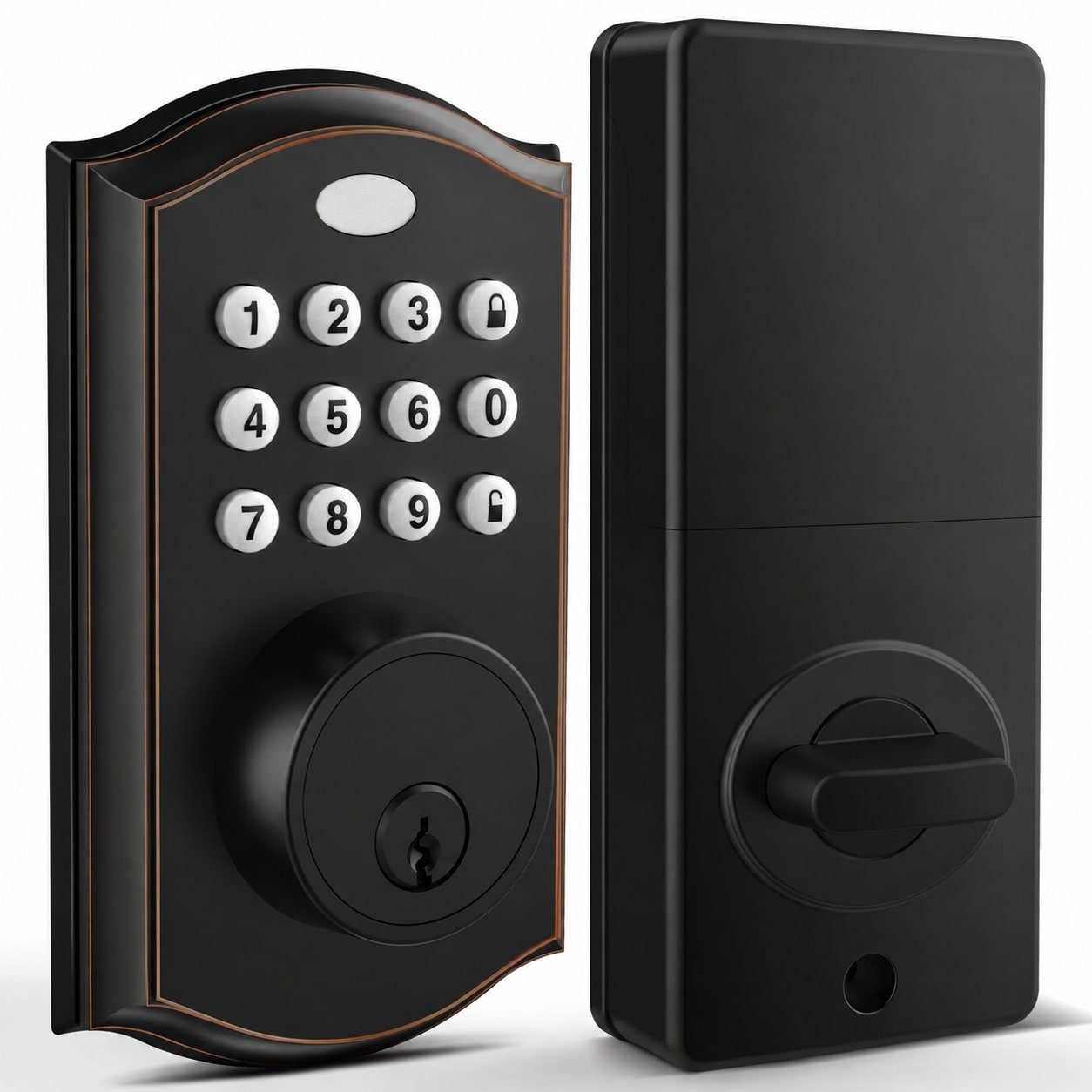 DYRCJ  Keyless Entry Door Lock Electronic Deadbolt with Keypads Auto Lock 50 User Codes Waterproof Smart Lock Easy Installation for Front Door