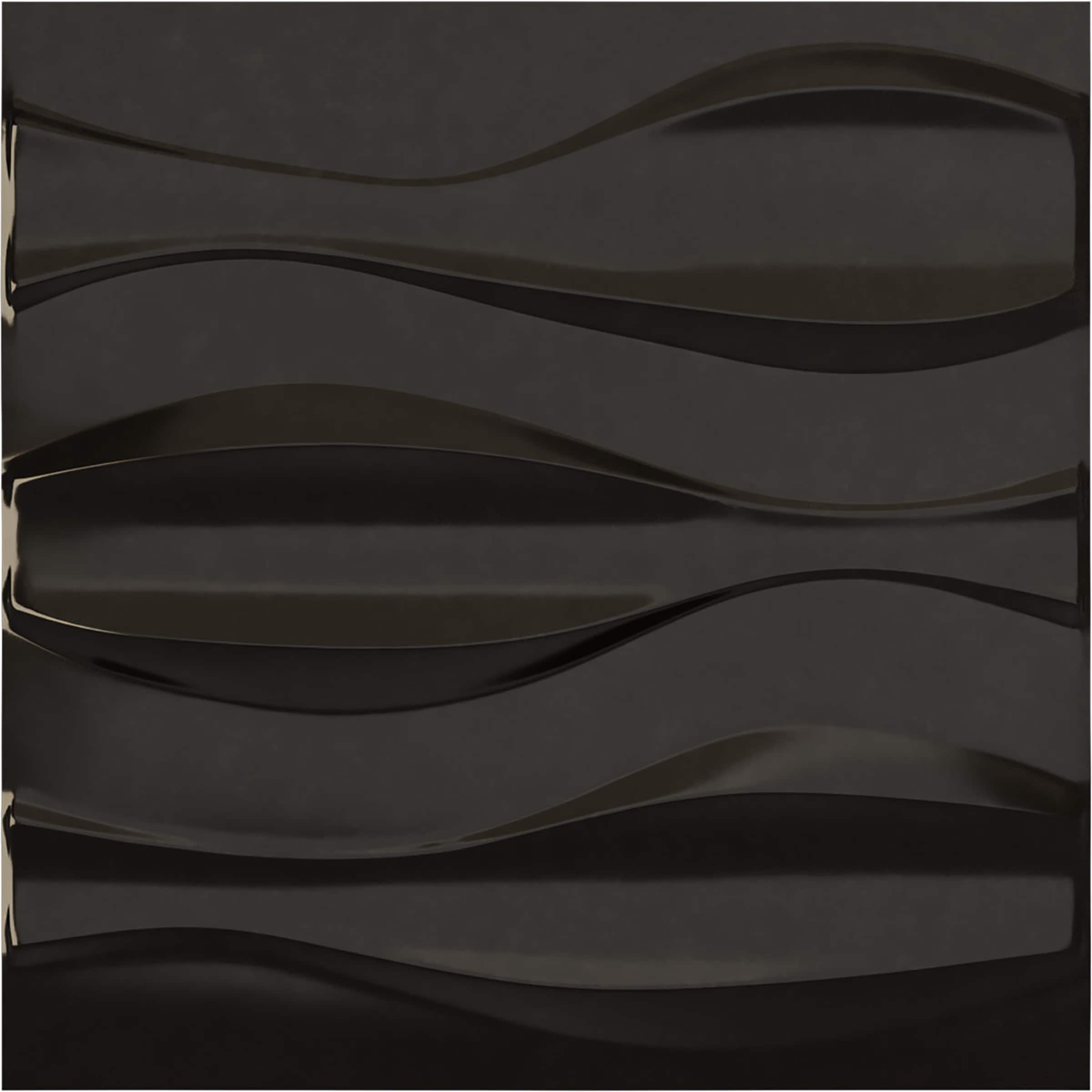 Ekena Millwork WP20X20TMECA-CASE-12 19-5/8-in x 19-5/8-in Embossed Paintable/Stainable Black PVC Wall Panel ( 12 -Pack, Covers 32.04 )