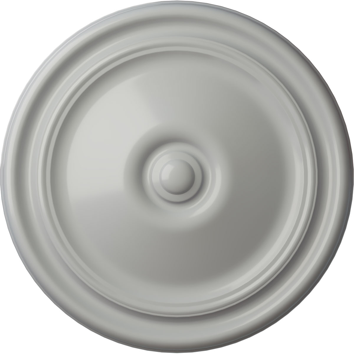 Ekena Millwork CM12REFRF Reece 12-in W x 12-in L Painted Frost Polyurethane Whole Ceiling Medallion