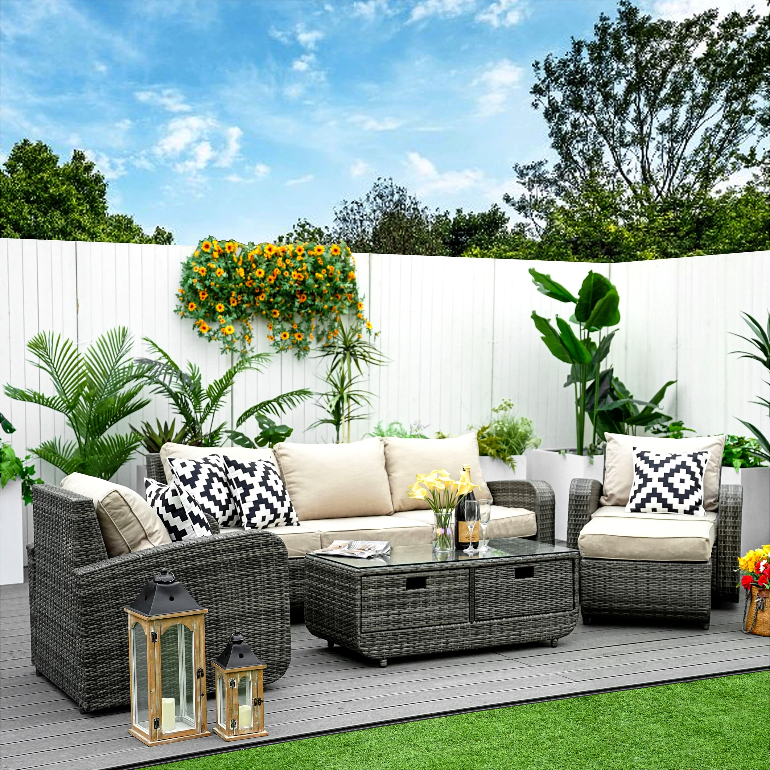 Moda Furnishings MOS-1515-G Patio-Conversation-Sets - View #10
