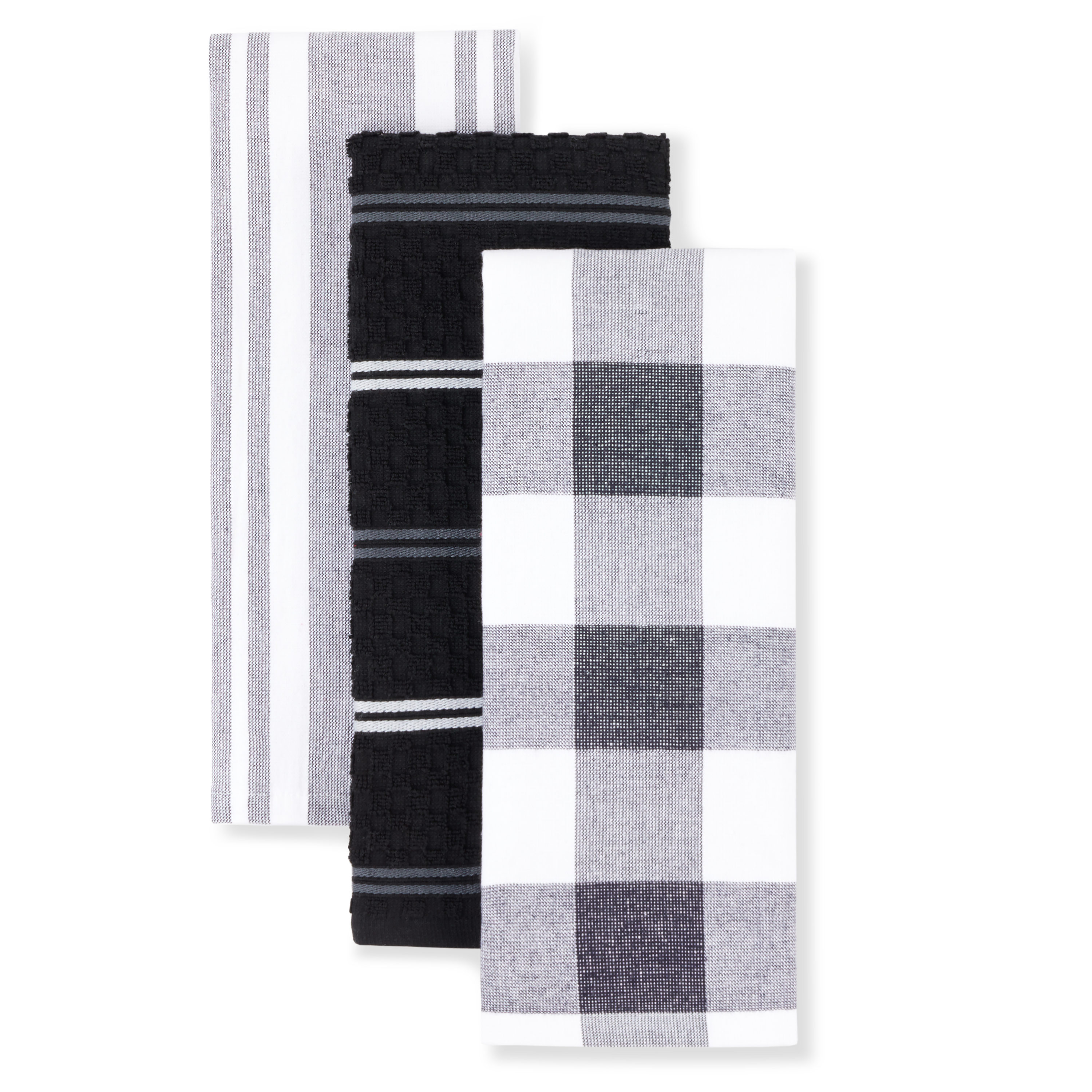 All-Clad Textiles Kitchen Towel, Solid-2 Pack, Black