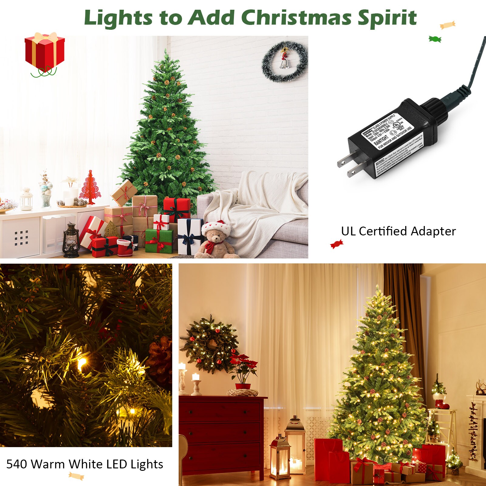 Forclover ALHY-636CM Artificial-Christmas-Trees - View #5