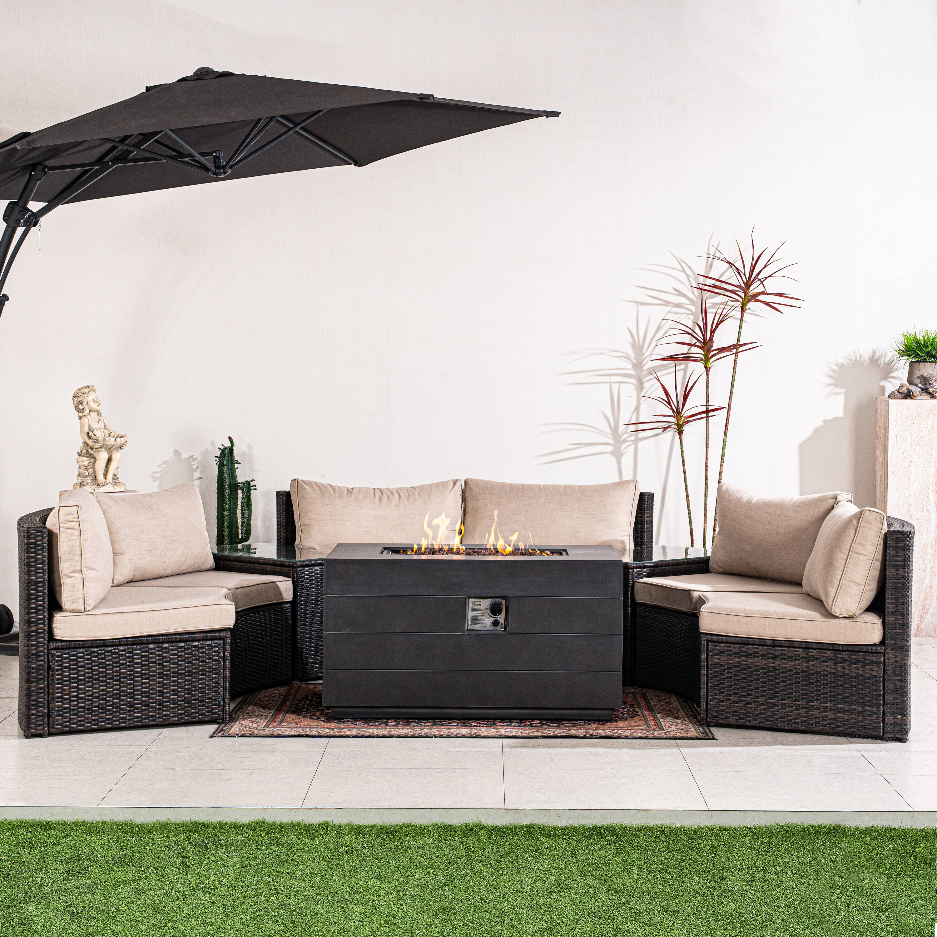 Direct Wicker DWG-1205BR2150D Patio-Conversation-Sets - View #9