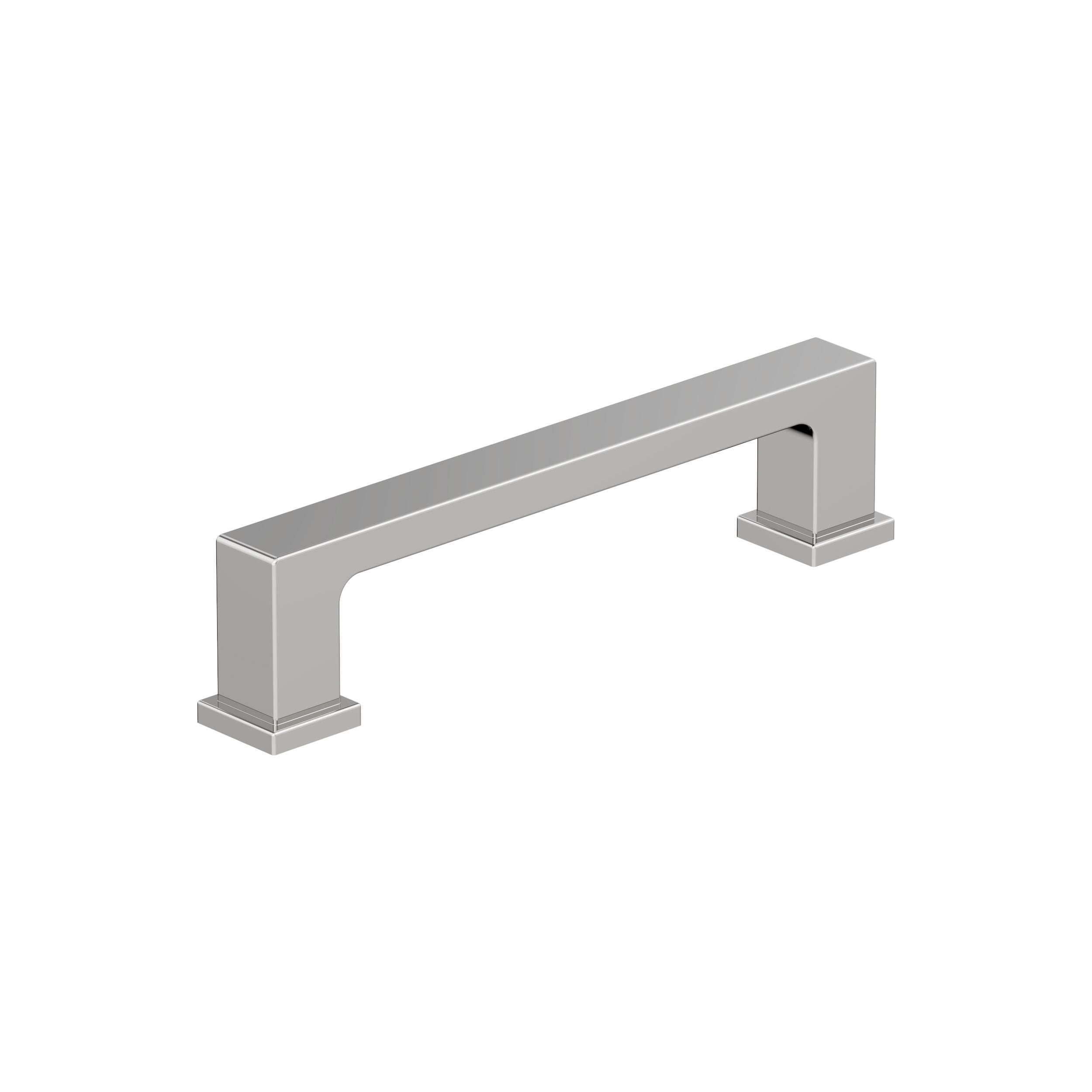 Amerock 25VMP3703126 Bridgeport 3-3/4-in , 96mm Center to Center Polished Chrome Rectangular Bar 25 -Pack