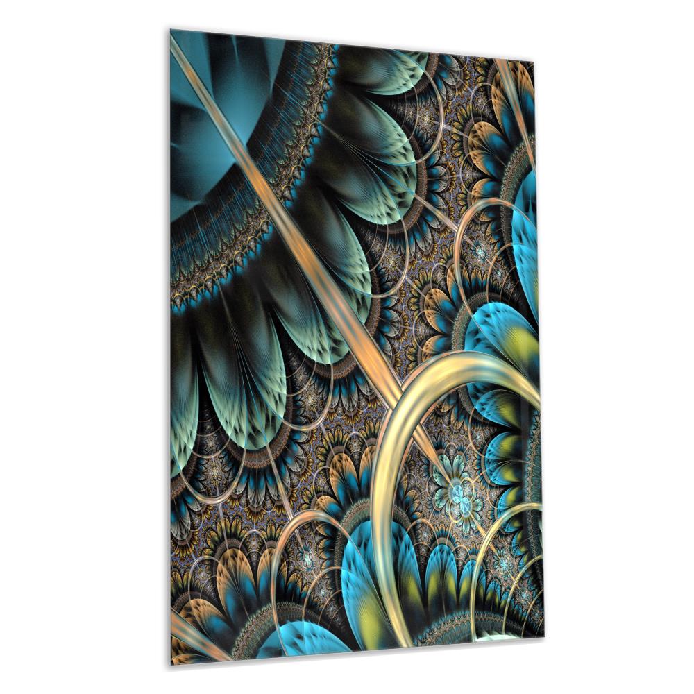 Designart 28-in H x 12-in W Floral Metal Print at Lowes.com