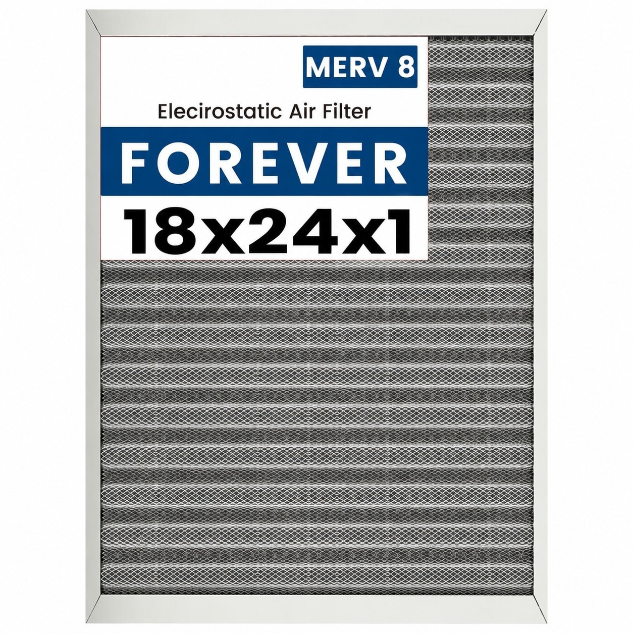 LILILIAN FMY  18x24x1 HVAC Furnace Air Filter Washable Reusable High Efficiency MERV 8 for Furnace AC and Central HVAC Systems