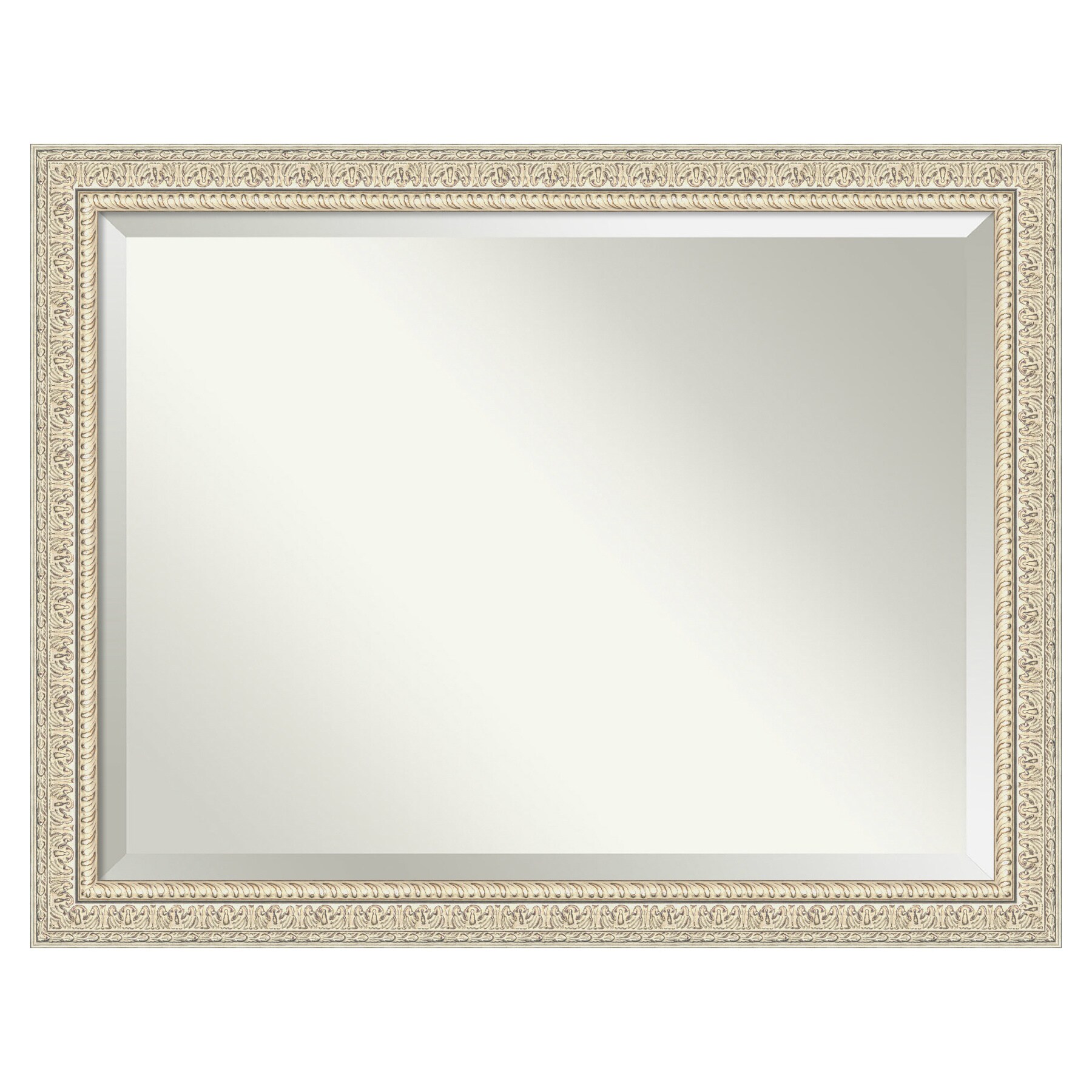 Amanti Art DSW4093763 Fair Baroque 45.5-Inches x 35.5-Inches Framed Rectangle Bathroom Vanity Mirror ( Cream Cream )
