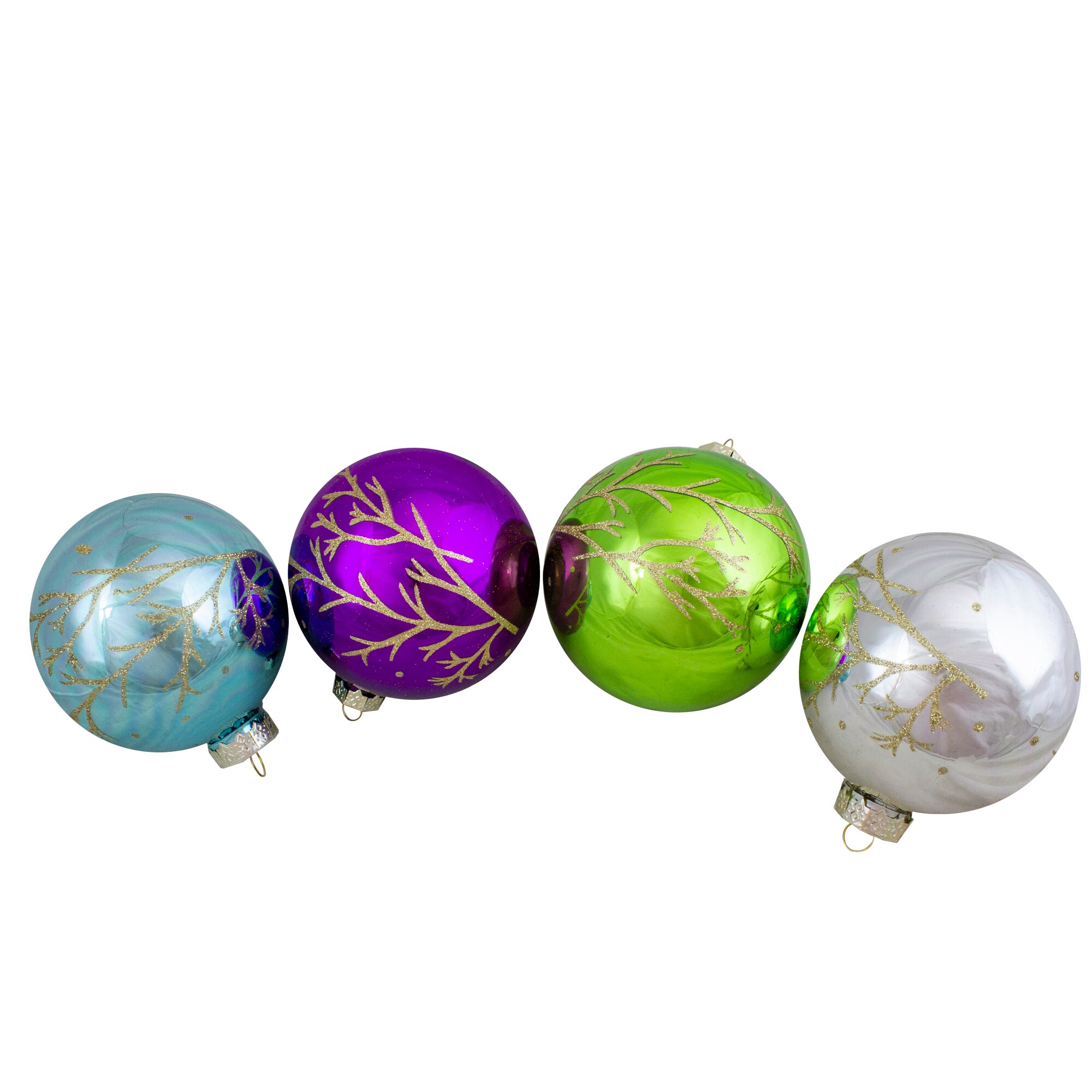 Northlight 4.5 in. Clear Glass Merry Christmas Glass Ball Ornament