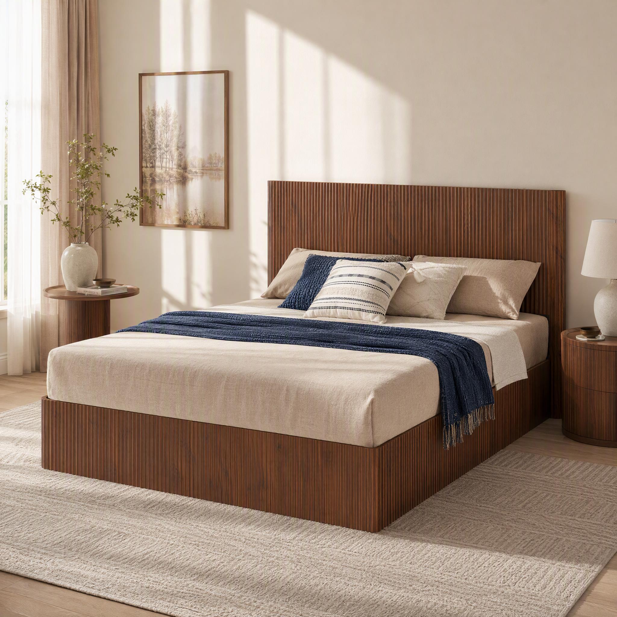 WOQWOQ Queen Size Lift Up Storage Bed Frame with Hydraulic Lift ...